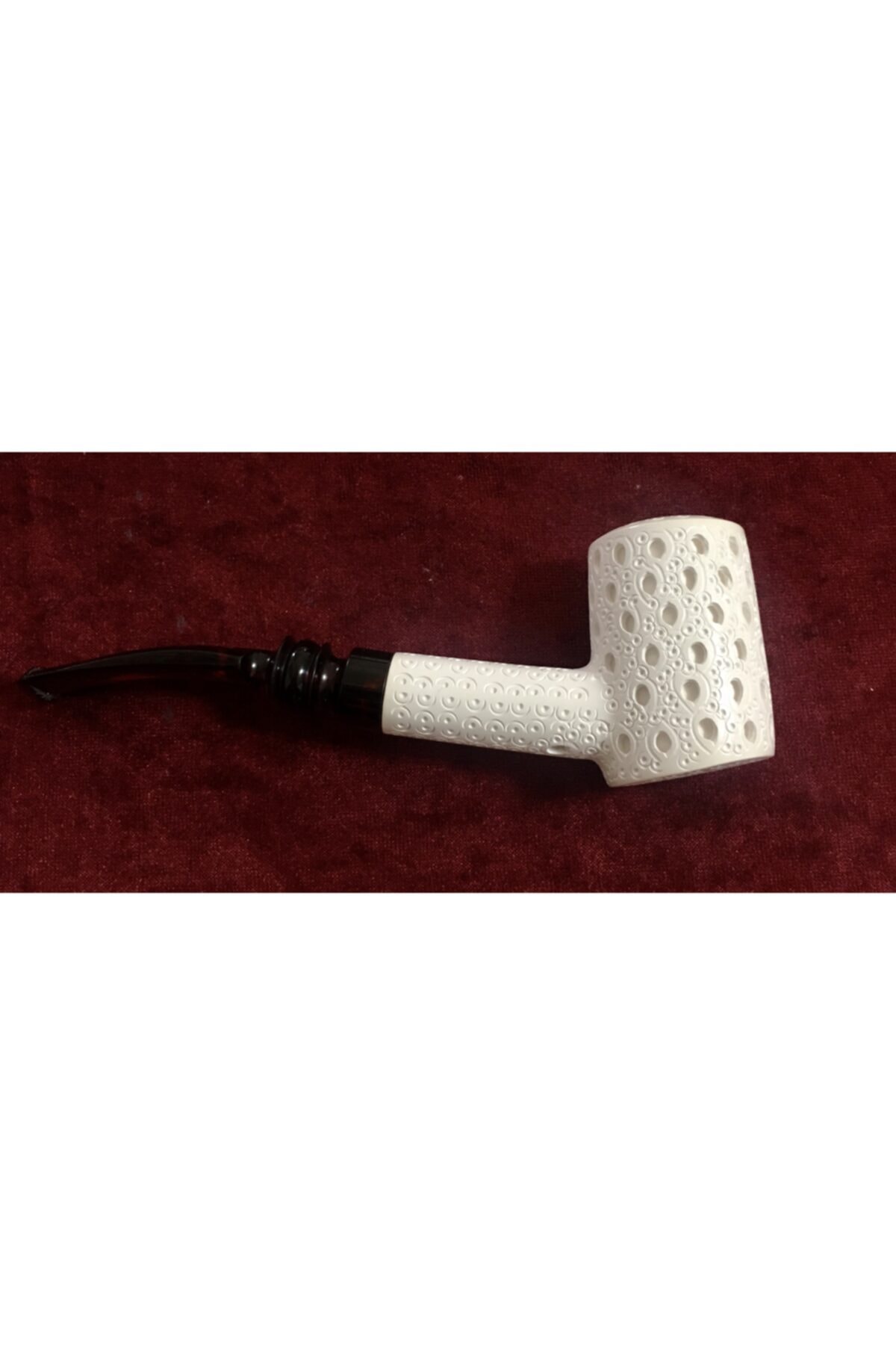 AKTAS Lületaşı Poker Model Pipo Özel Deri Kutu 16x6cm