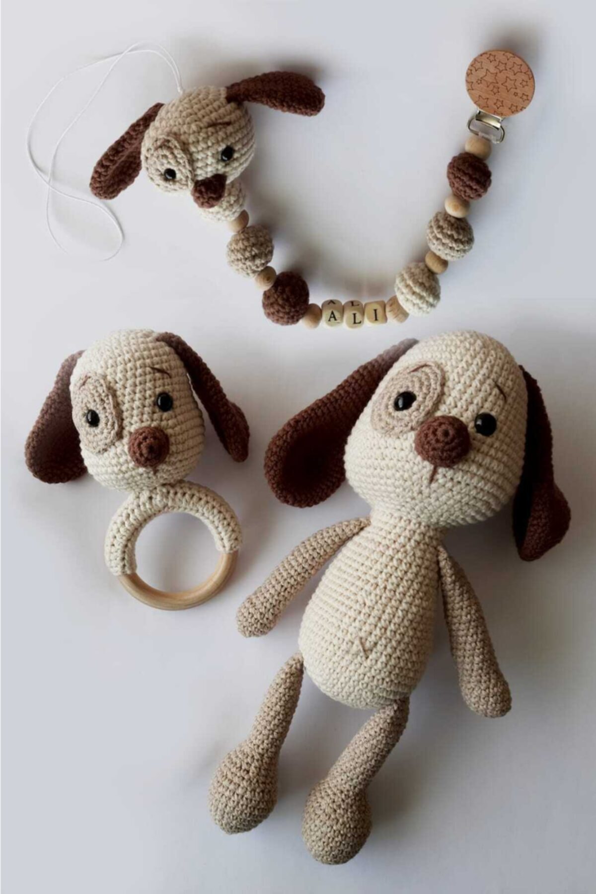 OYUNCAKPARK Uykucu Köpüş Uyku Arkadaşı Takımı Amigurumi Organik Oyuncak