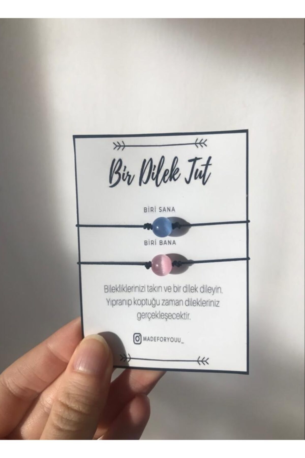 MADEFORYOUU Dilek Çift Bilekliği