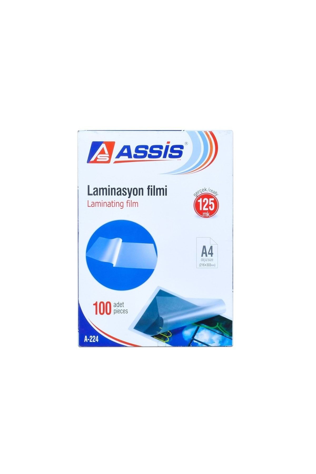 Cassa Assis Laminasyon Filmi A4 (216x303mm)