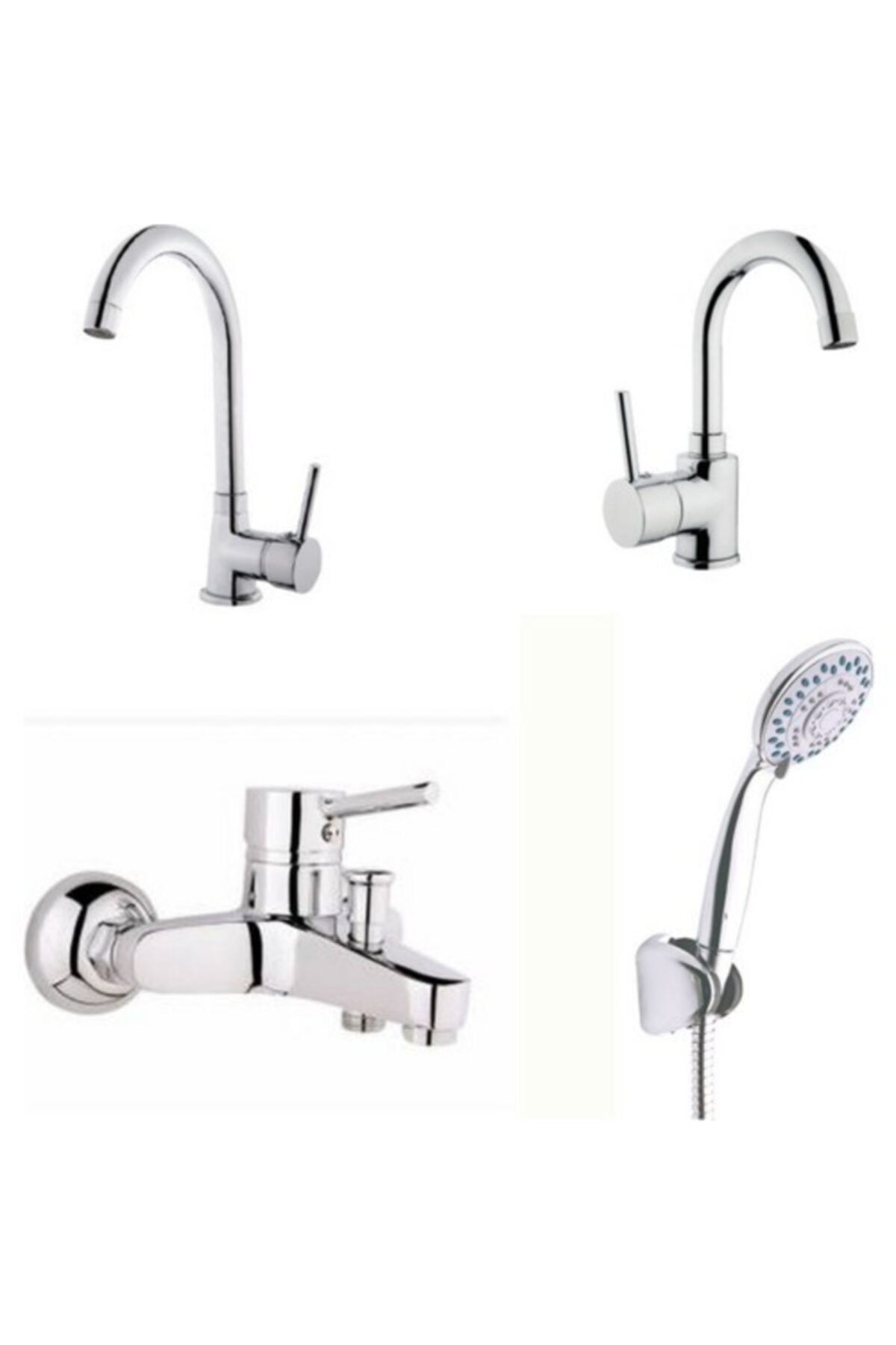 ARÇE BANYO Delta Evye Lavabo Banyo Bataryası Ve Duş Takımı