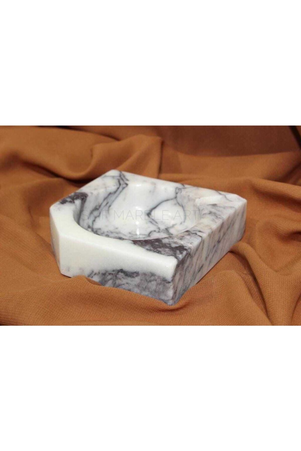 SMF MARBLE ART Leylak Asimetrik Mermer Küllük