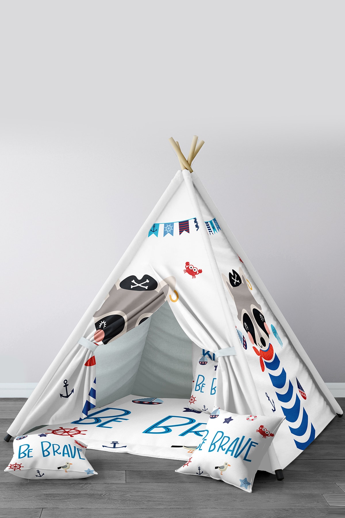 Tinybabyconcept Oyun Evi Çocuk Bebek Kızılderili Oyun Çadırı Taşınabilir Katlanabilir Kolay Kurulum