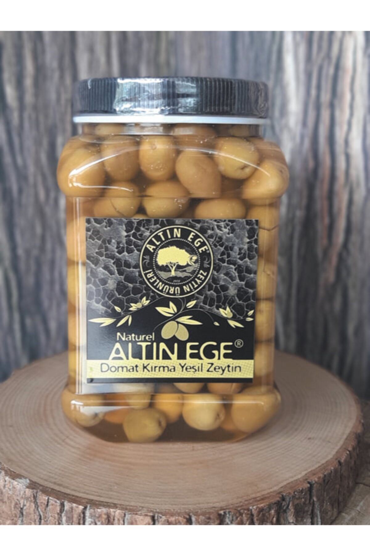 ALTIN EGE ZEYTİN ÜRÜNLERİ Domat Naturel Kırma Yeşil Zeytin 1 kg