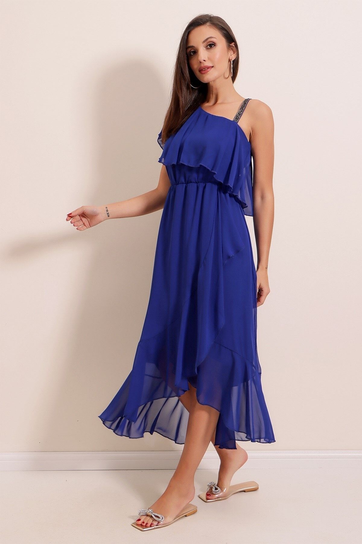 Crepe chiffon dress online
