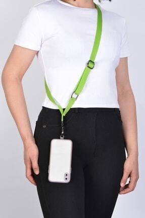 Yeşil Yassı Telefon Boyun Askısı Image 0