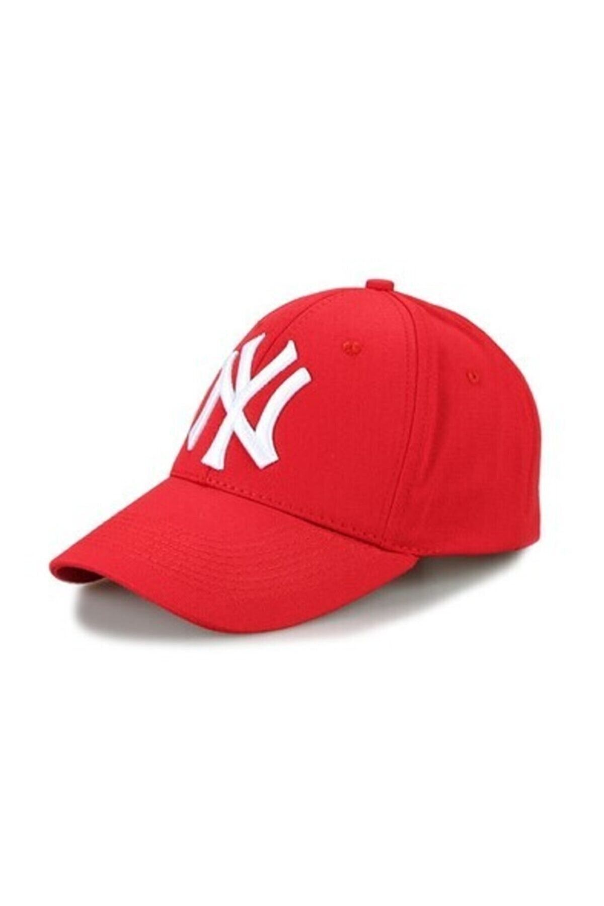 Ny New York Yankees Unisex Kırmızı Şapka.