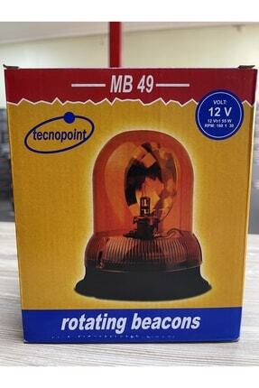 12 Volt Sarı Döner Lamba Image 0