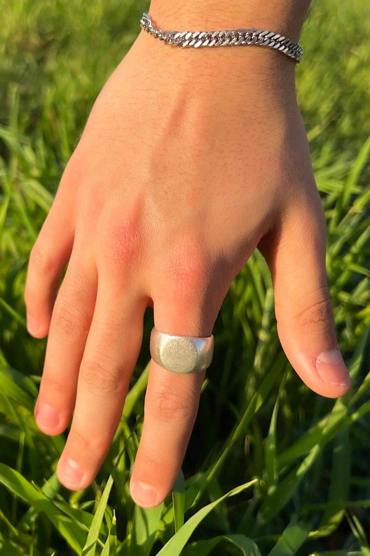 Silver round ring new arrivals