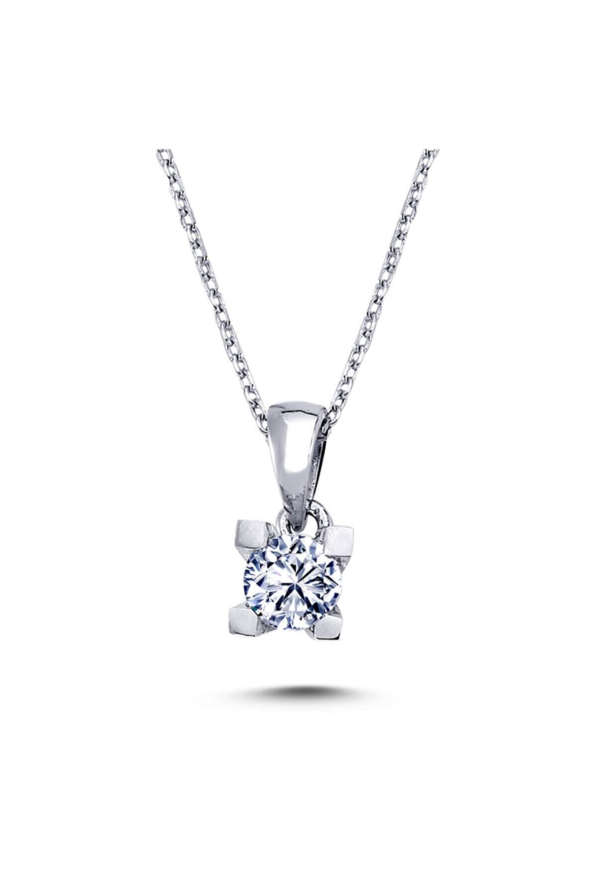 Lova 0,30 Karat Pırlanta Tektaş Kolye - 2010007