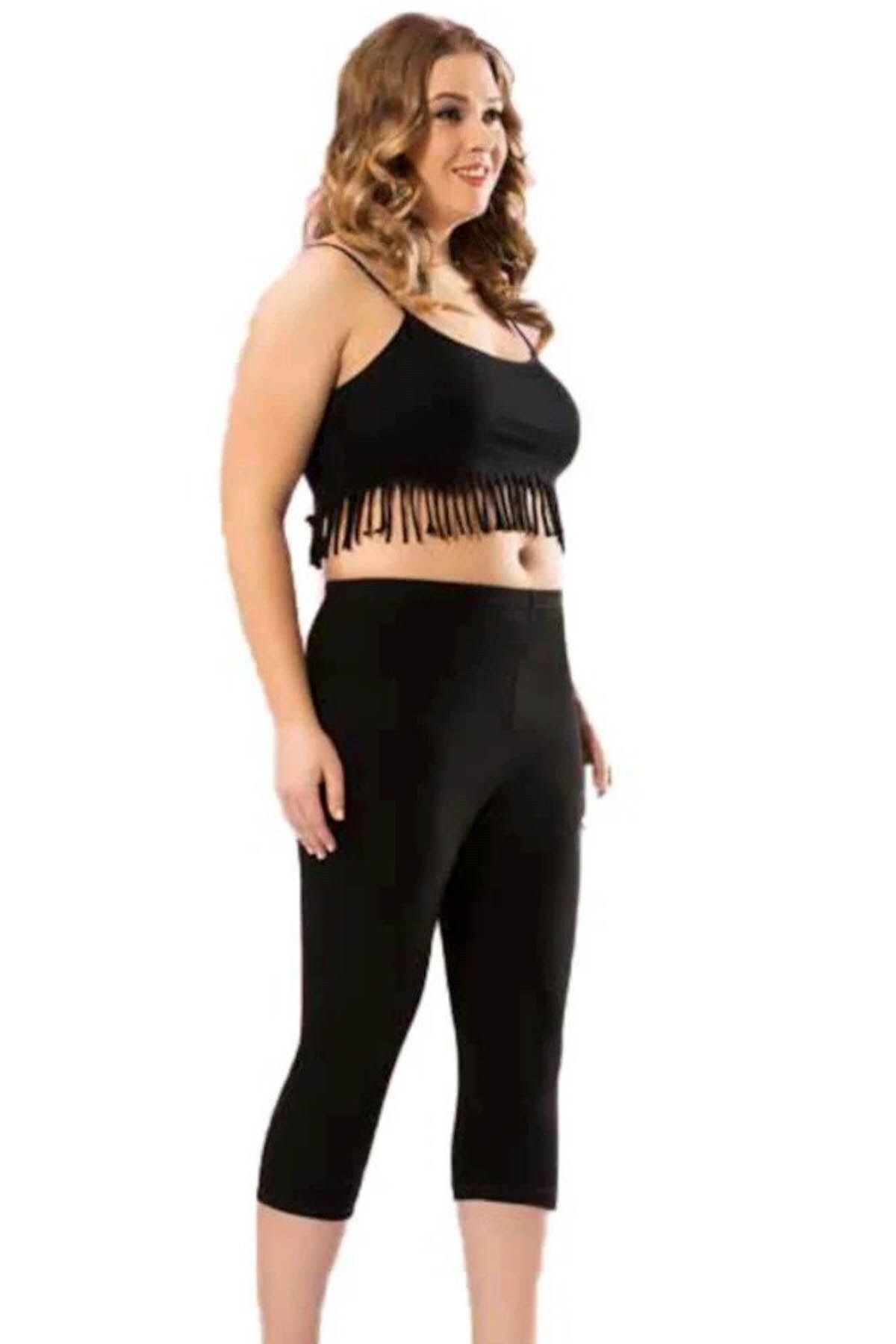 COMBED BLACK PLUS SIZE TIGHTS