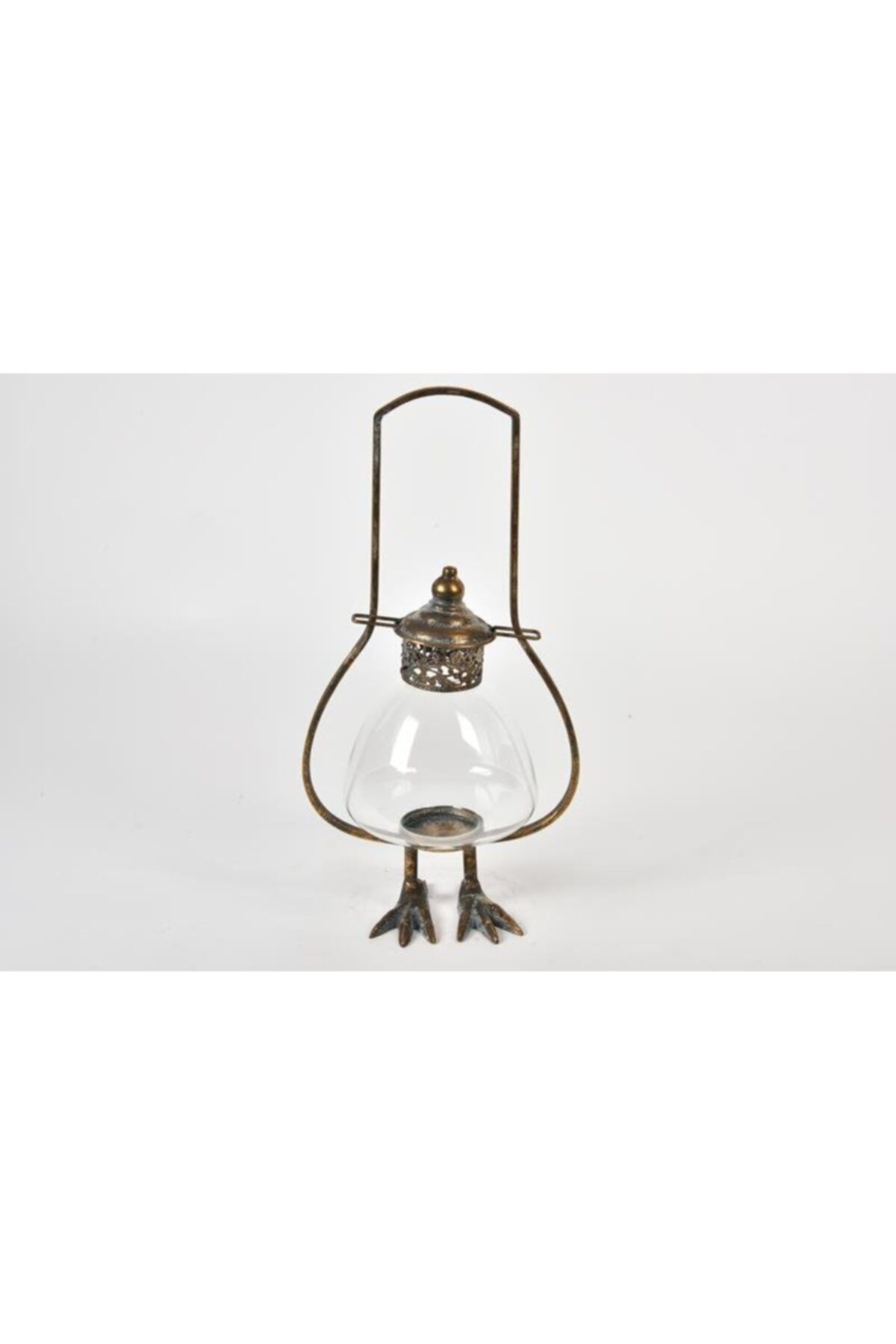 SETABIANCA Setabıanca Antıque Ördek Ayaklı Lamba Küçük Camlı 24*17*48 Cm