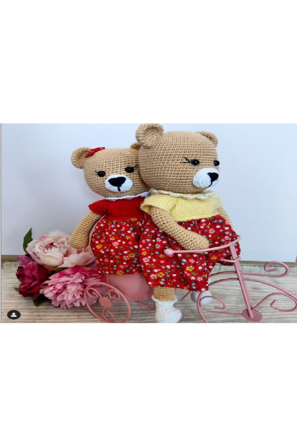 KARAHAN Amigurimi Amigurumi Örgü Oyuncak Amour Ayıcık