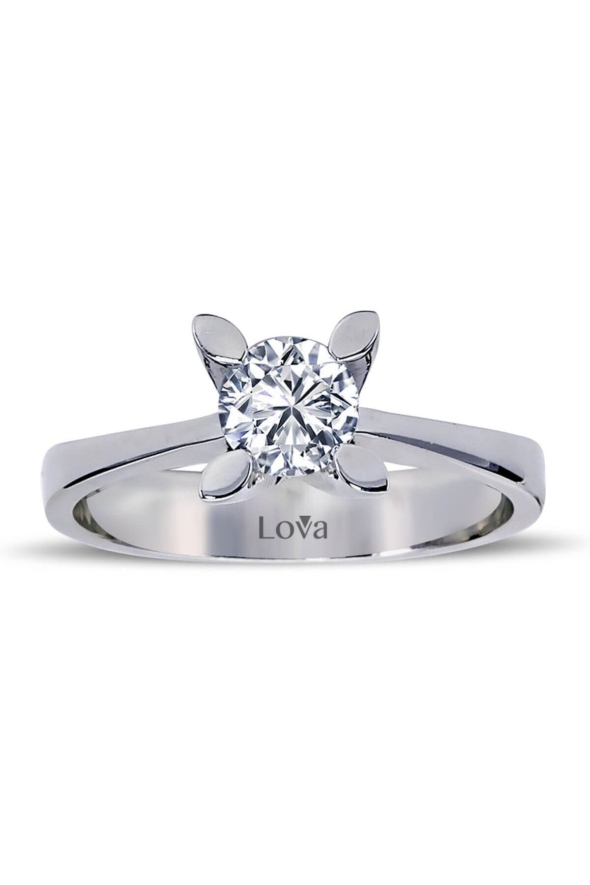 Lova D Renk 0,59 Karat Pırlanta Tektaş Yüzük - 1070020