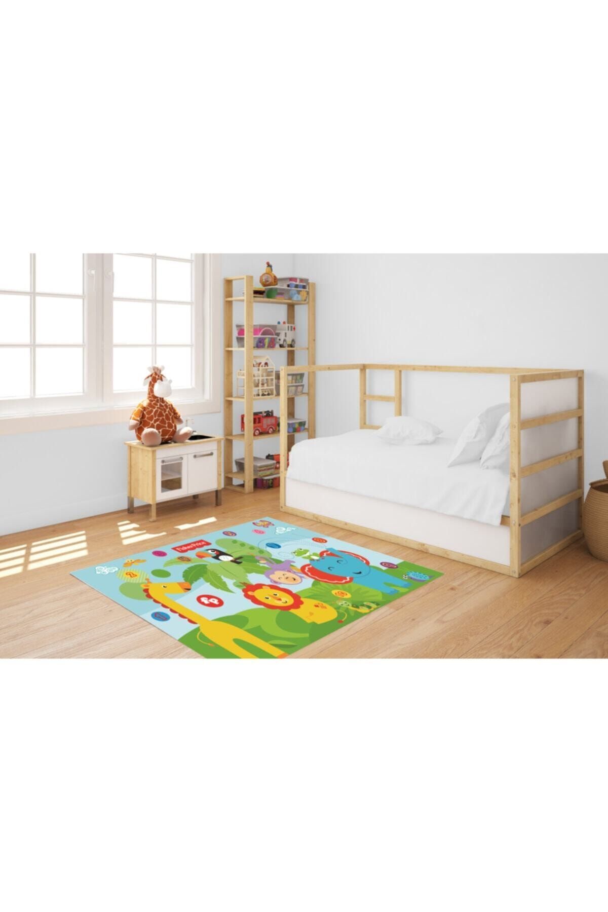FISHER PRICE Unisex Bebek Eğitici Jungle Halı 80*120 Cm