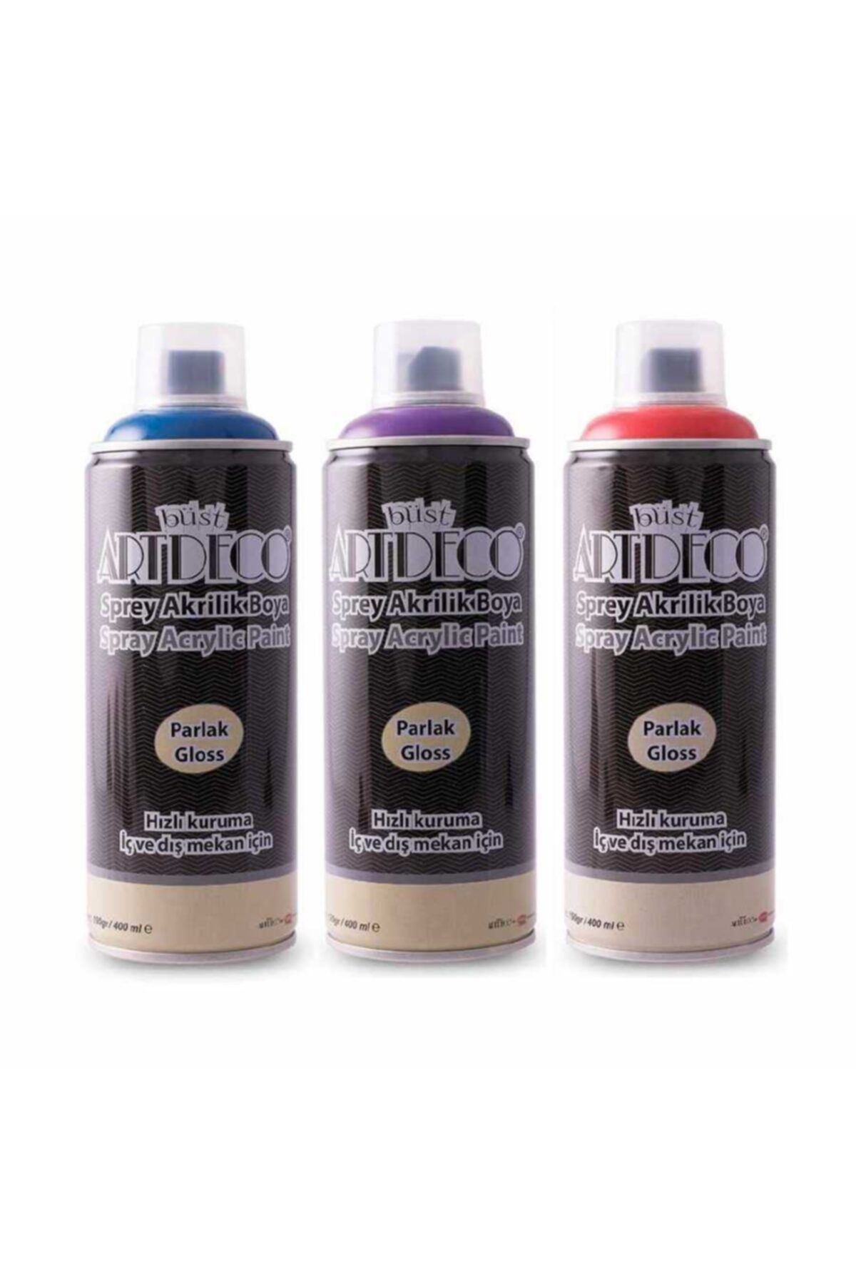 artdeco sprey akrilik boya 400ml 16 renk set fiyati yorumlari trendyol