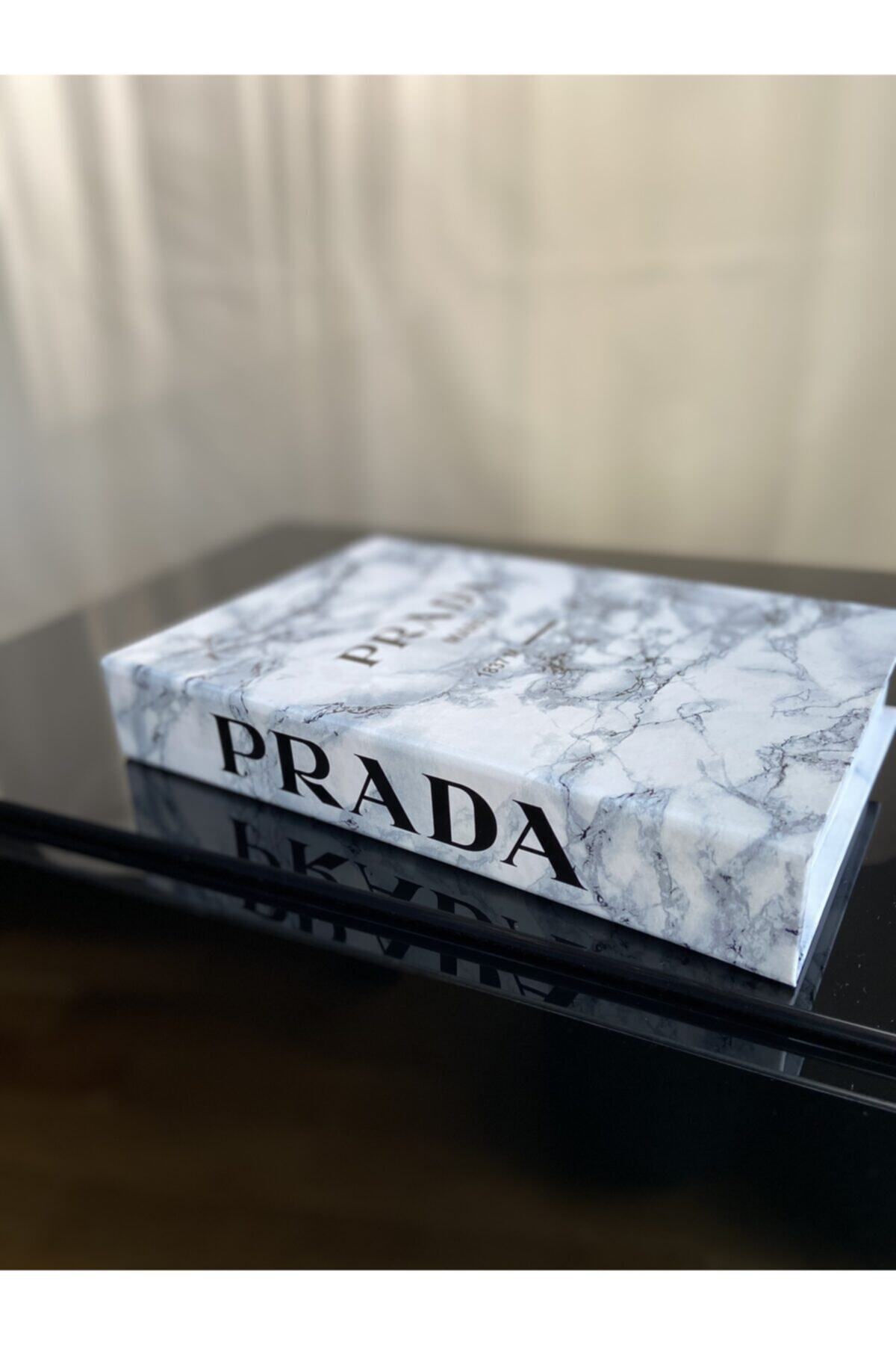 glary design Prada Dekoratif Kitap Kutusu