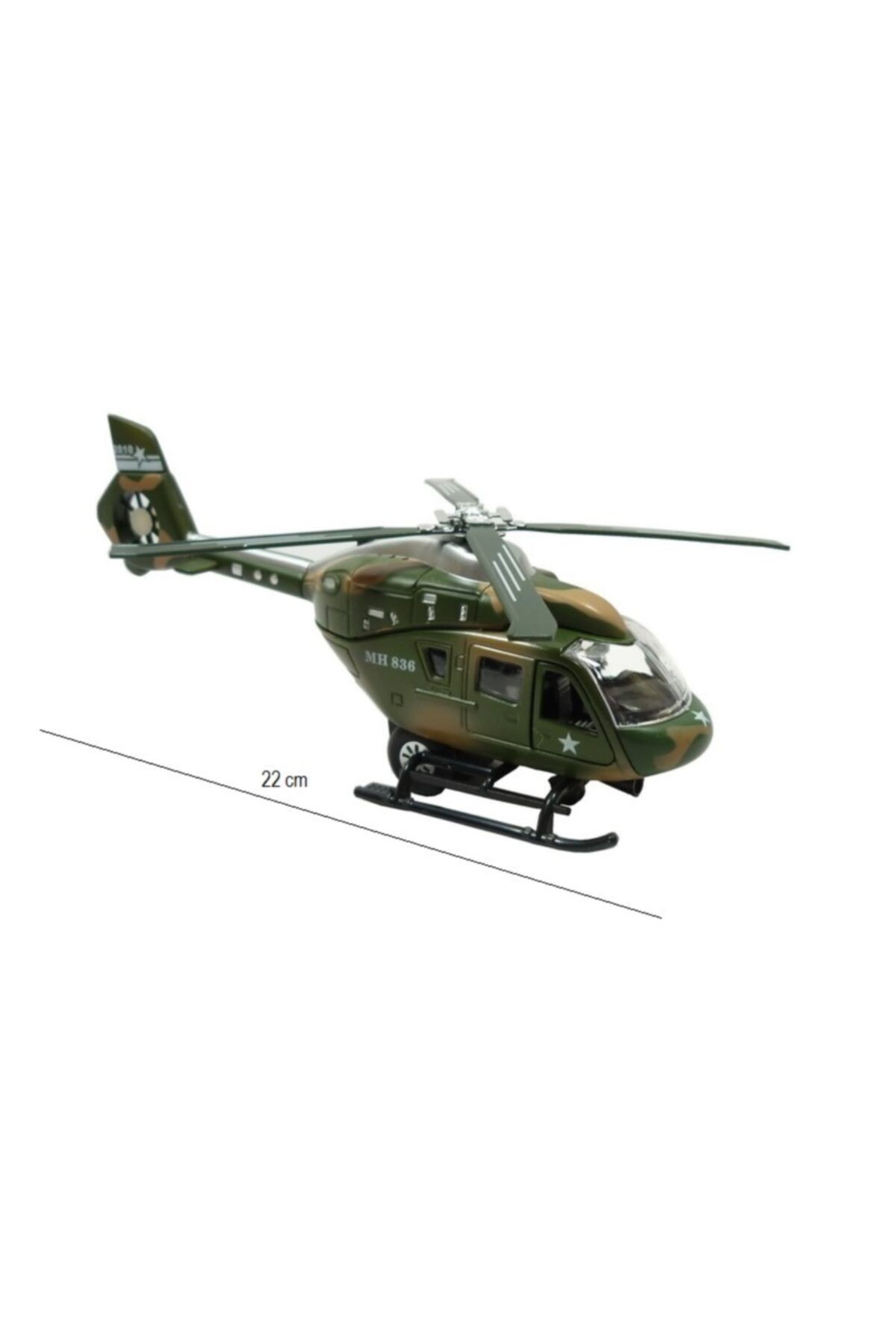 uludağ oyuncak Metal Pilli Sesli Skorsky Helikopter 22 Cm