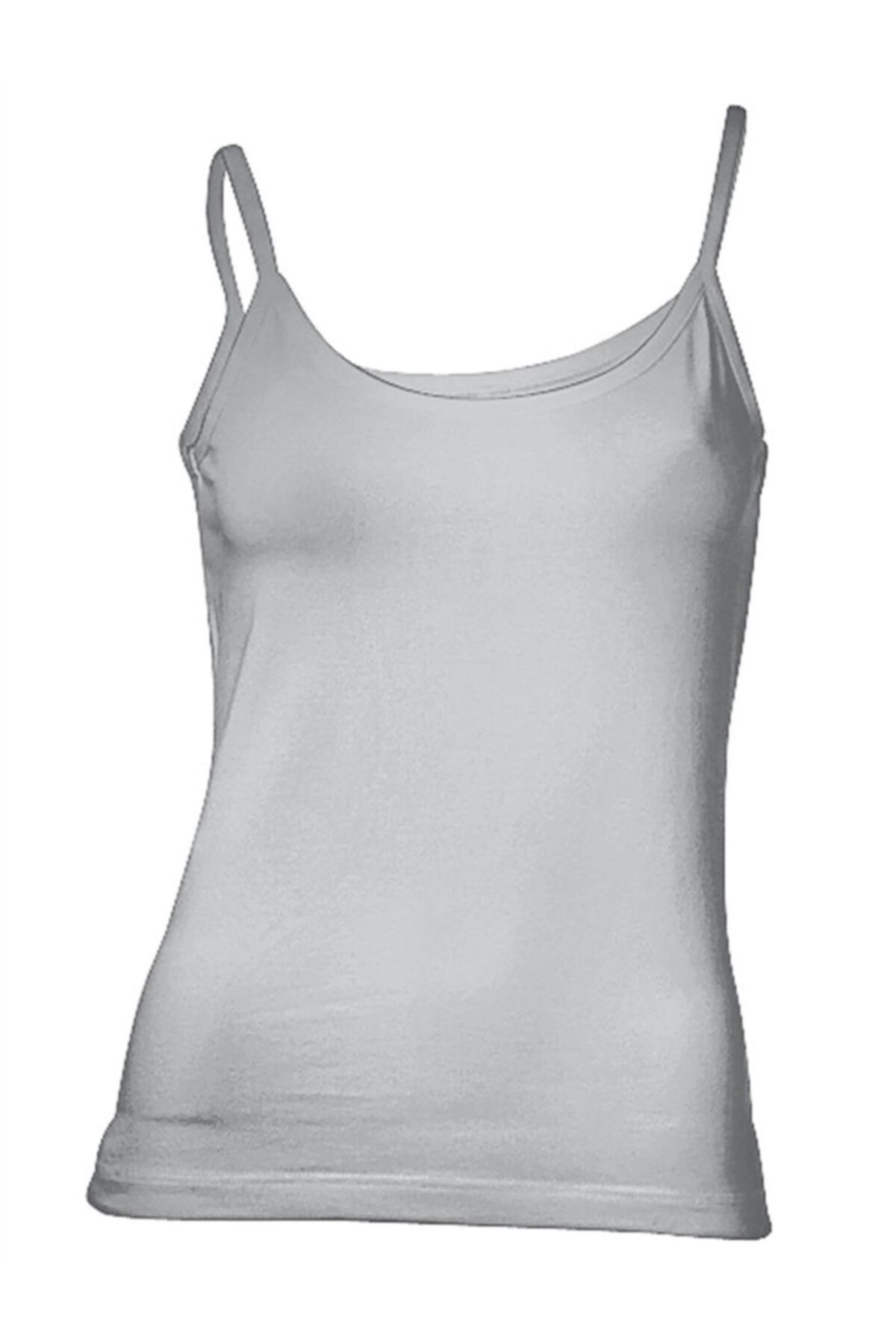 Bulalgiy Kadın Gri Basic T-shirt Atlet - Bga059298