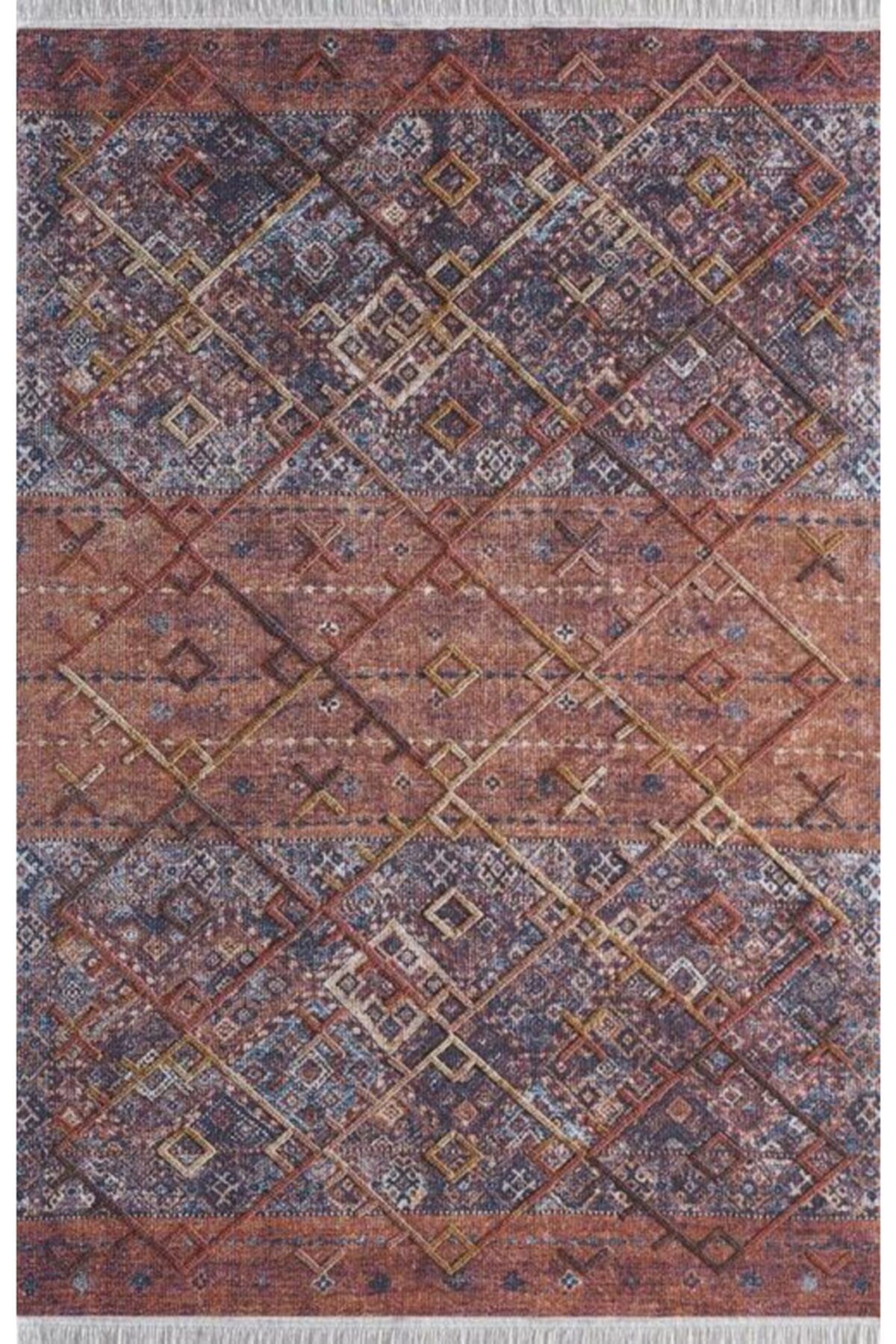 gumussuyu joyful 11192 120 x 180 kirmizi dekoratif kilim hali fiyati yorumlari trendyol