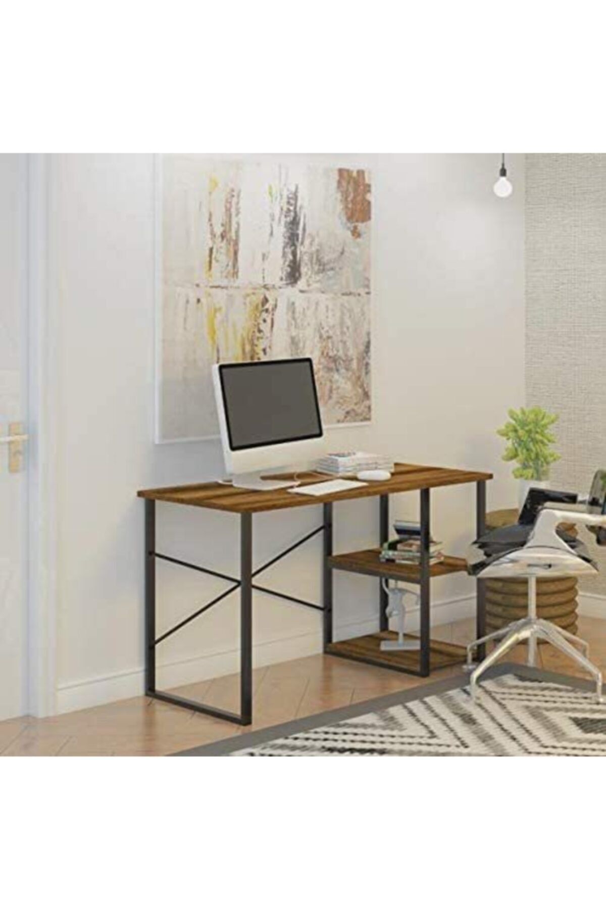 bieylül 60x120x70 Cm Atlantik Çam Çalışma Masası Ofis Masası,ders Masası Bilgisayar Ve Laptop Masası