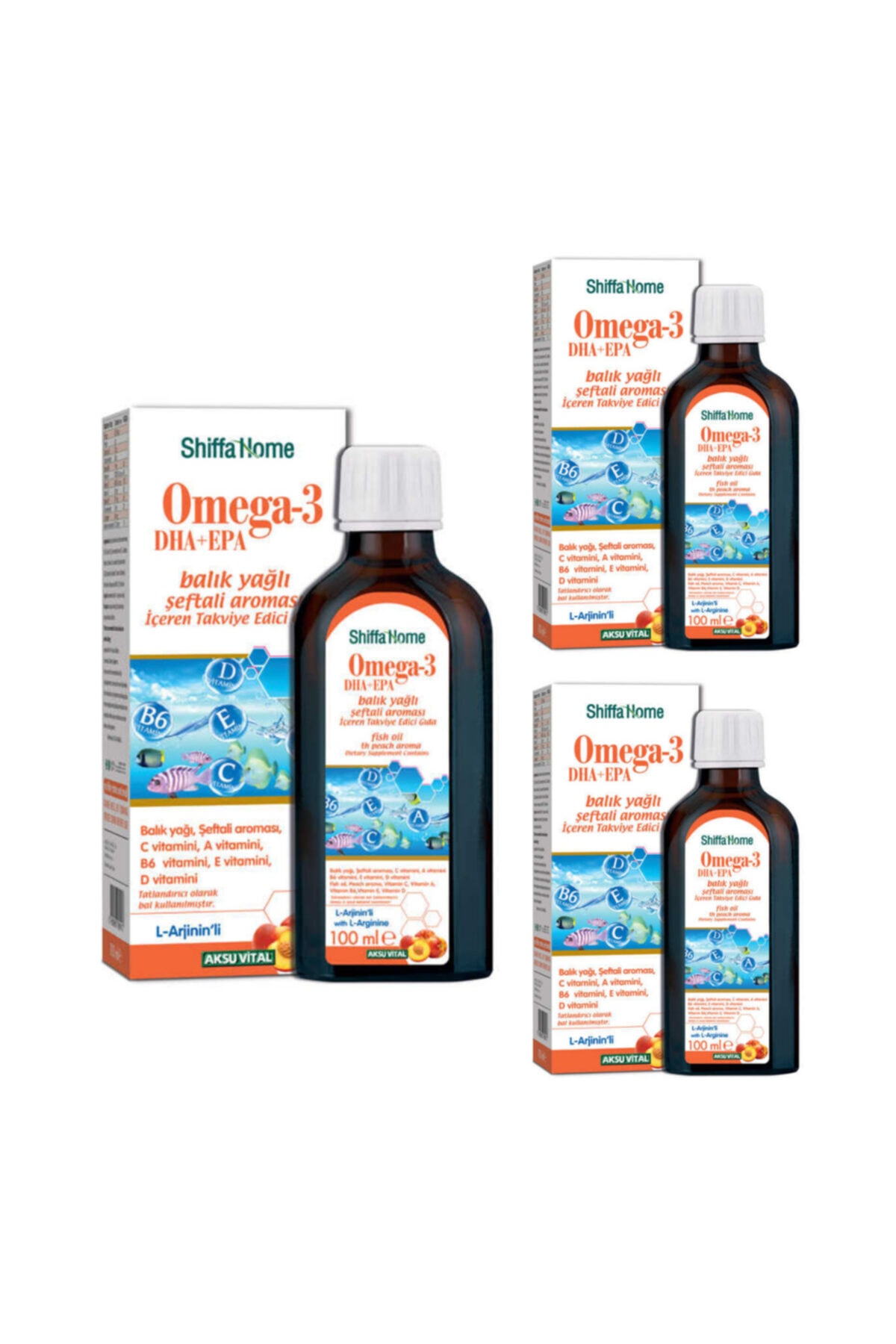 Shiffa Home Omega-3 Epa+ Dha Balık Yağı X 3 Adet