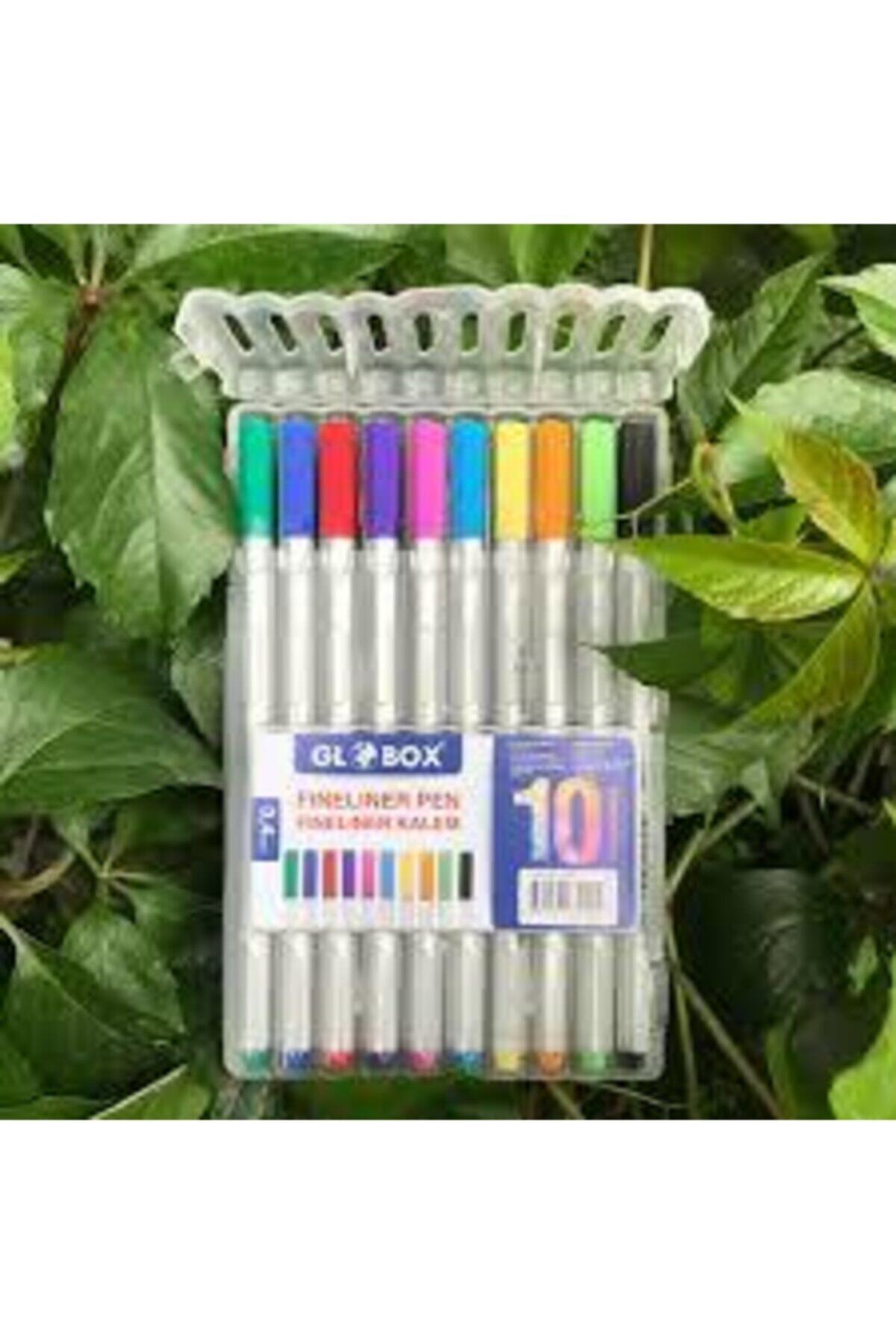 Globox Fınelıner 04 Keçe Uçlu Kalem 10 Renk