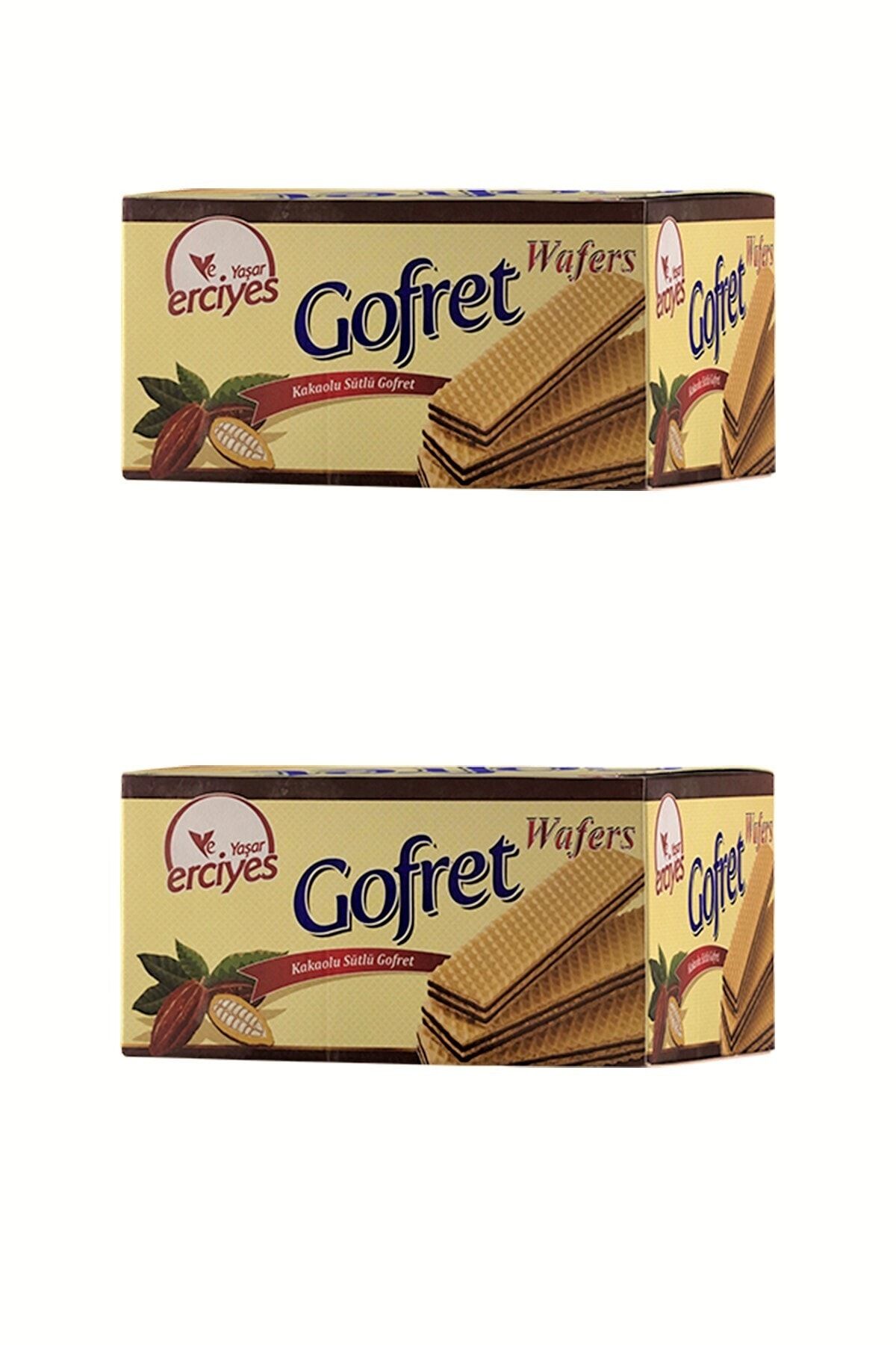 Yaşar Erciyes Kakao Aromalı Sütlü Gofret 480 Gr * 2 ( 2 Paket )