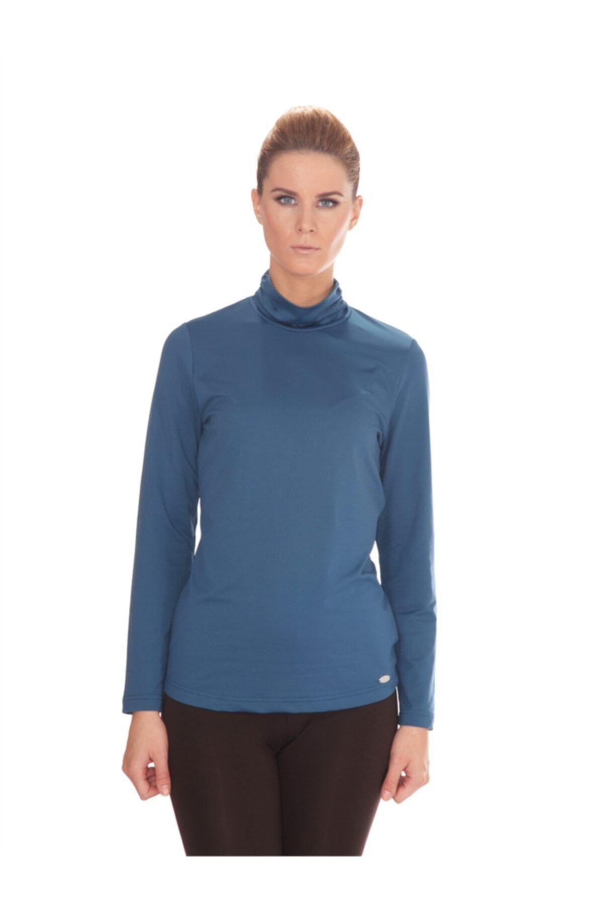 Bulalgiy Kadın Mavi Basic T-shirt - Bga263519
