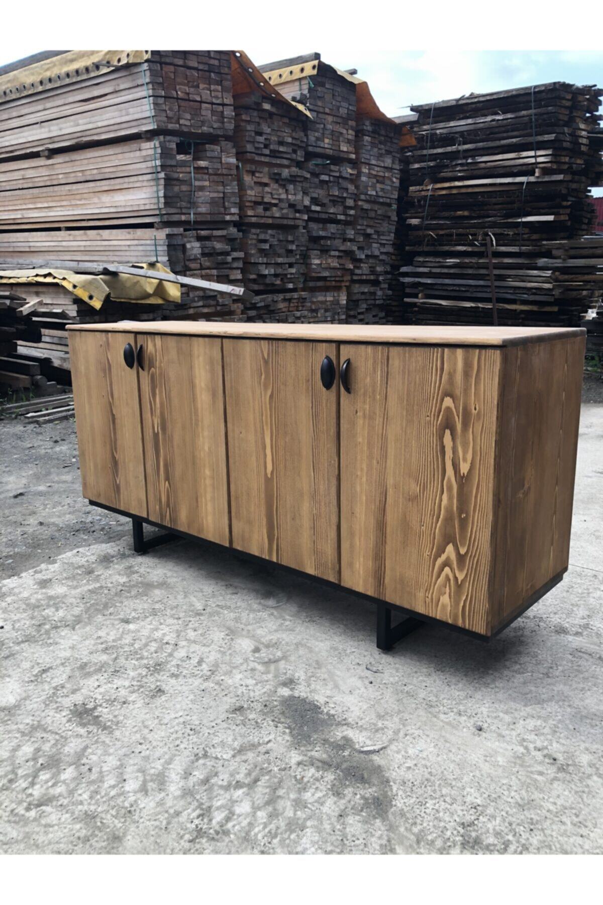 ISIKLARWOOD Doğal Ahşap Konsol 180-50-40