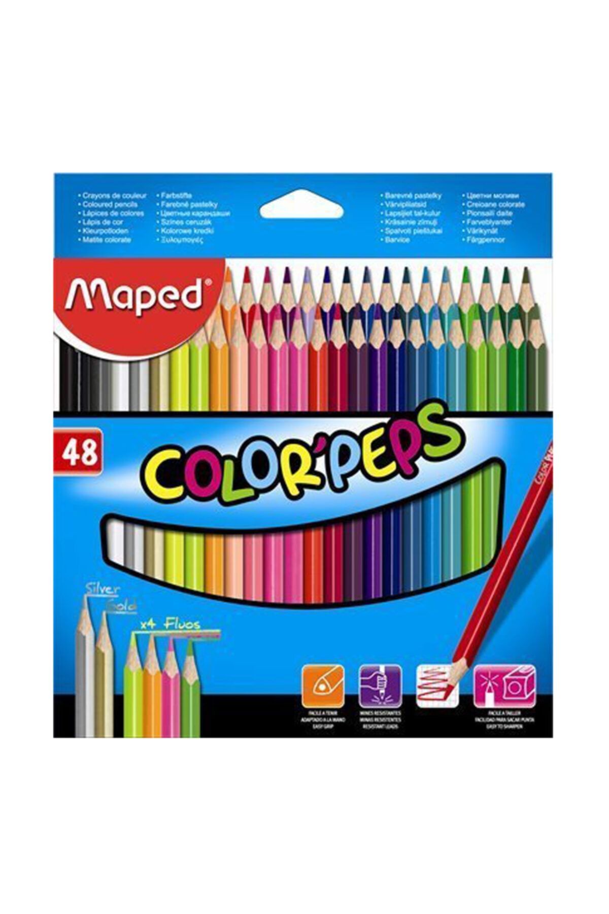 Maped Sanatsal Kaliteli Kuru Boya 48'li