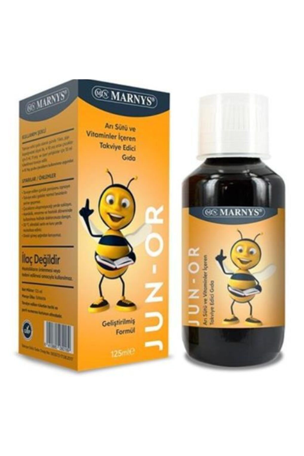 Marnys Junor Arı Sütü Multivitamin Şurup 125 ml