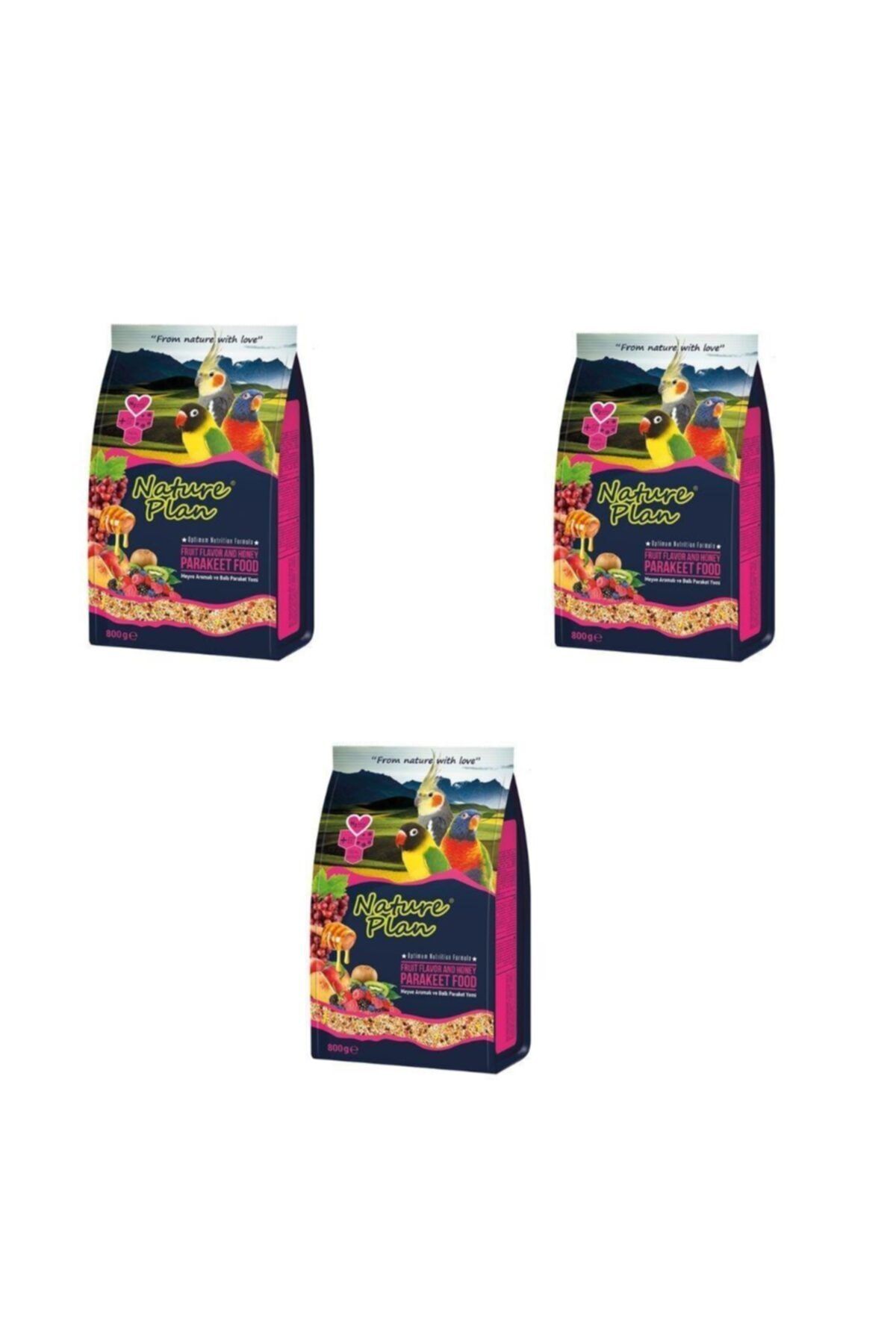 Nature Plan Paraket Yemi 800 gr 3 Adet