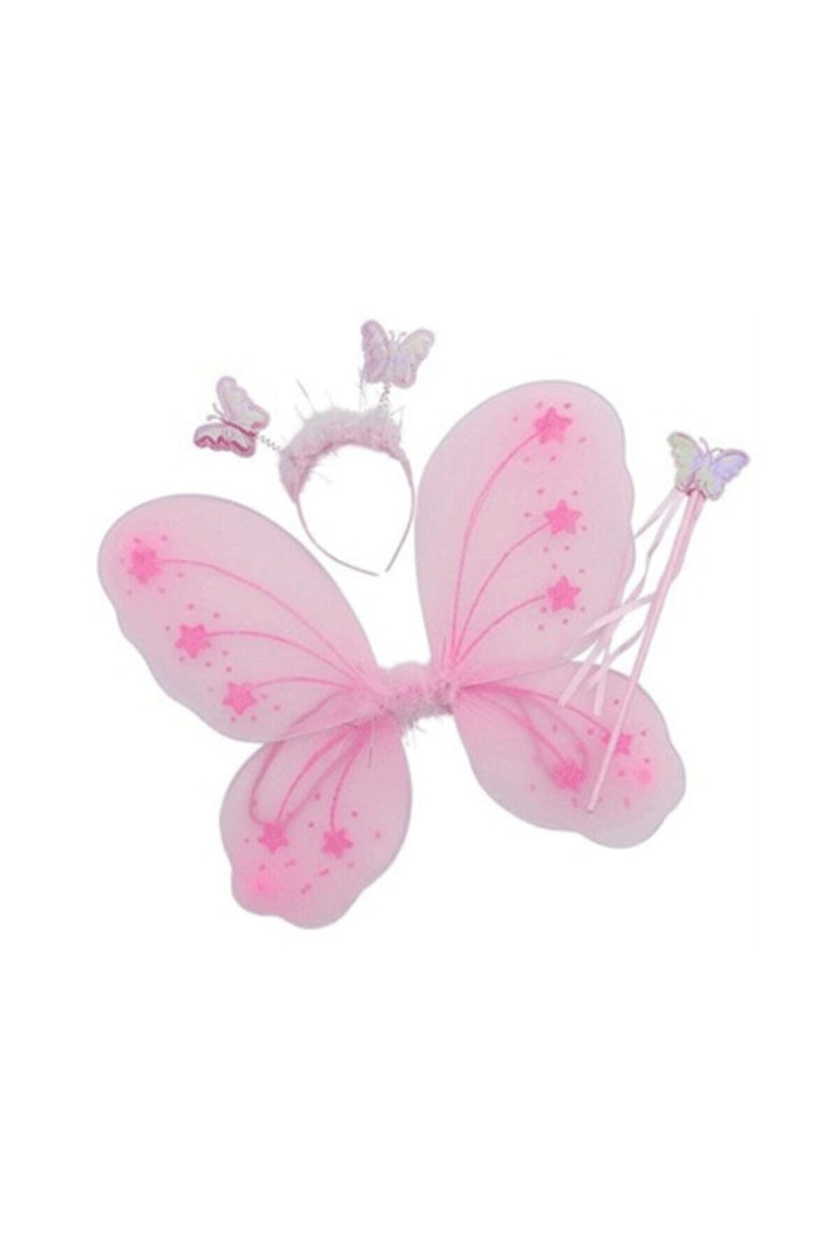 Rnshopping Pembe Gösteri Kelebek Kanadı 3 Parça