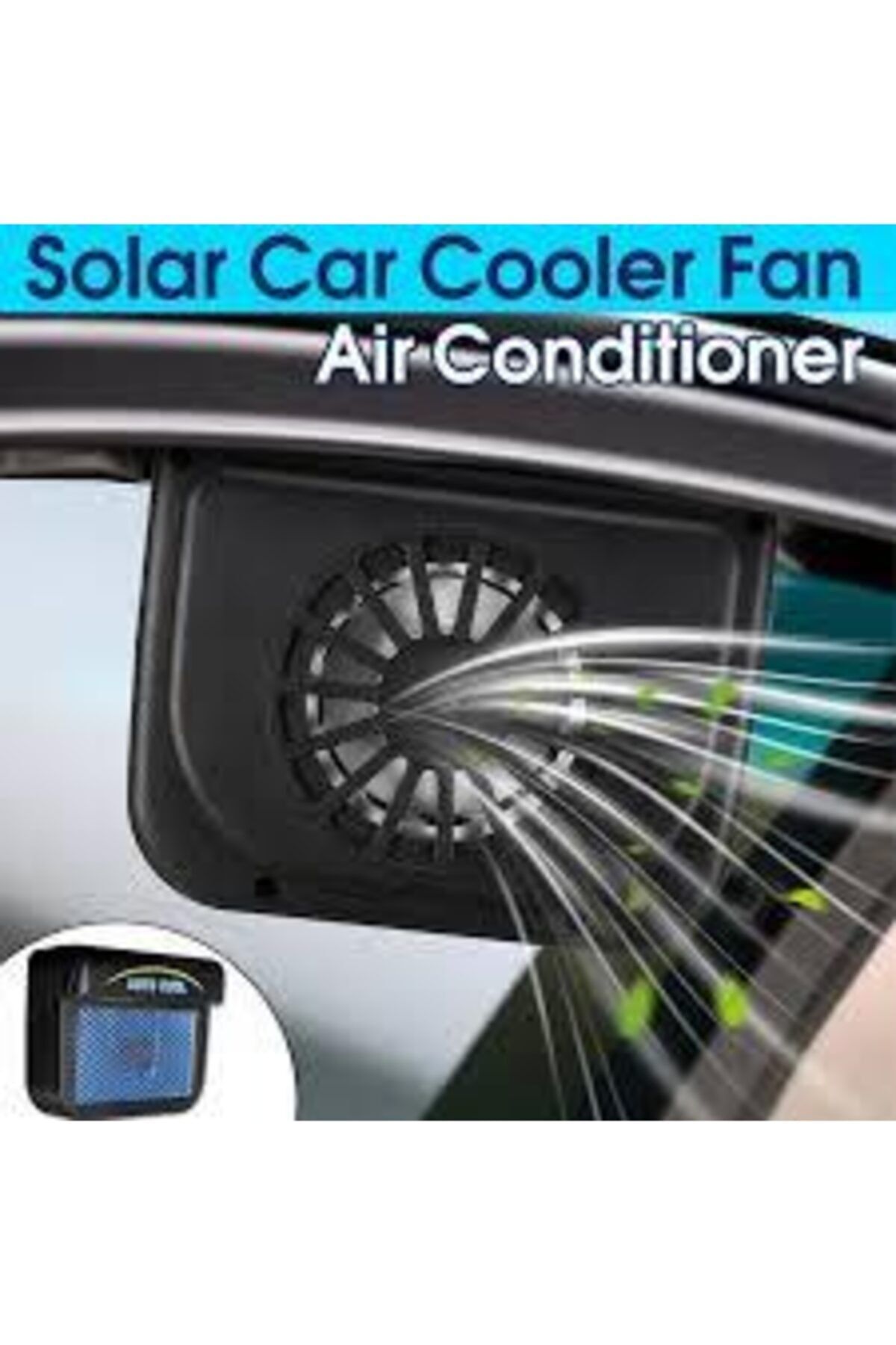 Mestore Auto Cool Güneş Enerjisiyle Çalışan Araç Içi Soğutucu Fan