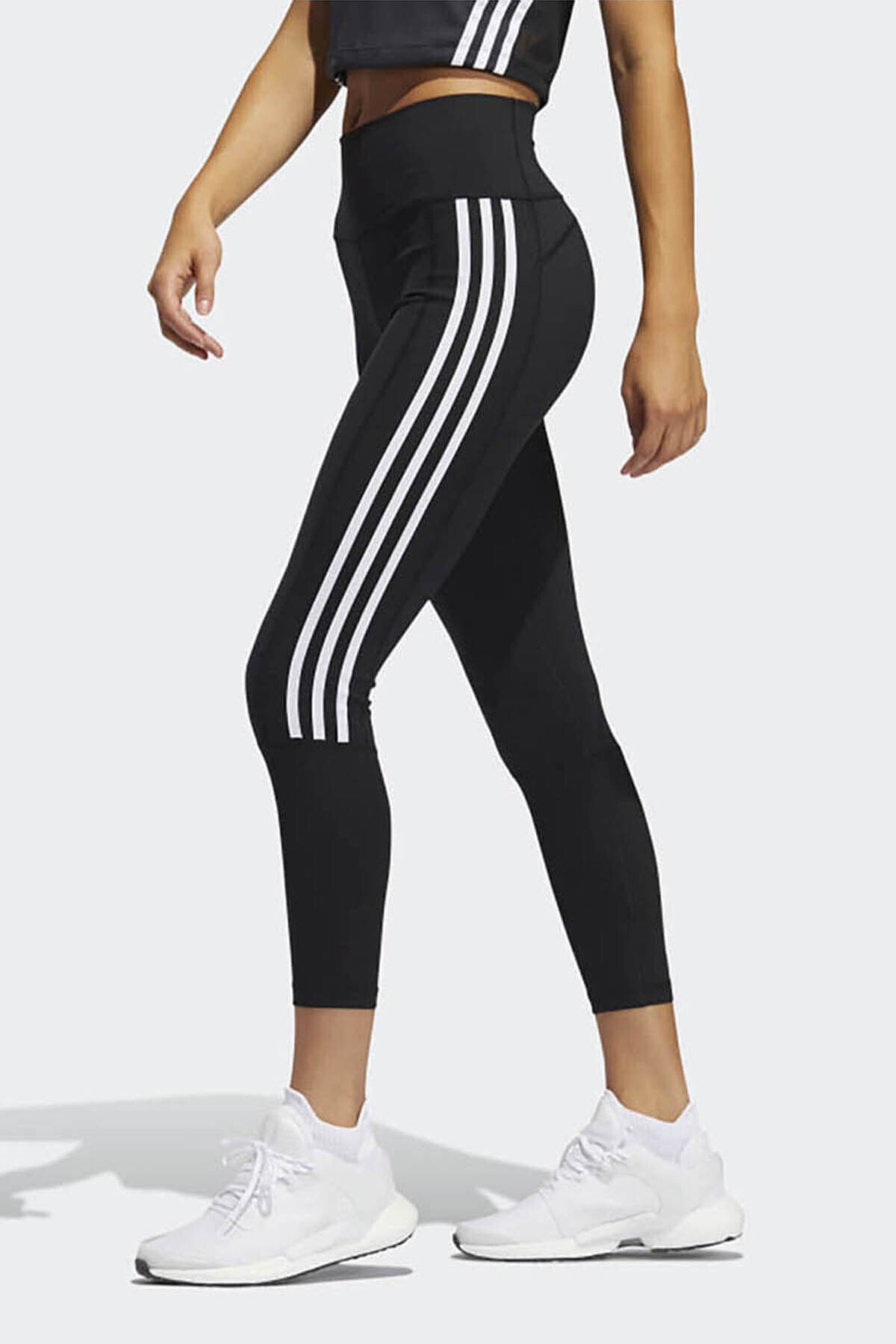 adidas Kadın Siyah Beyaz Şeritli Spor Tayt 2 0 3s R 78t Gl0578