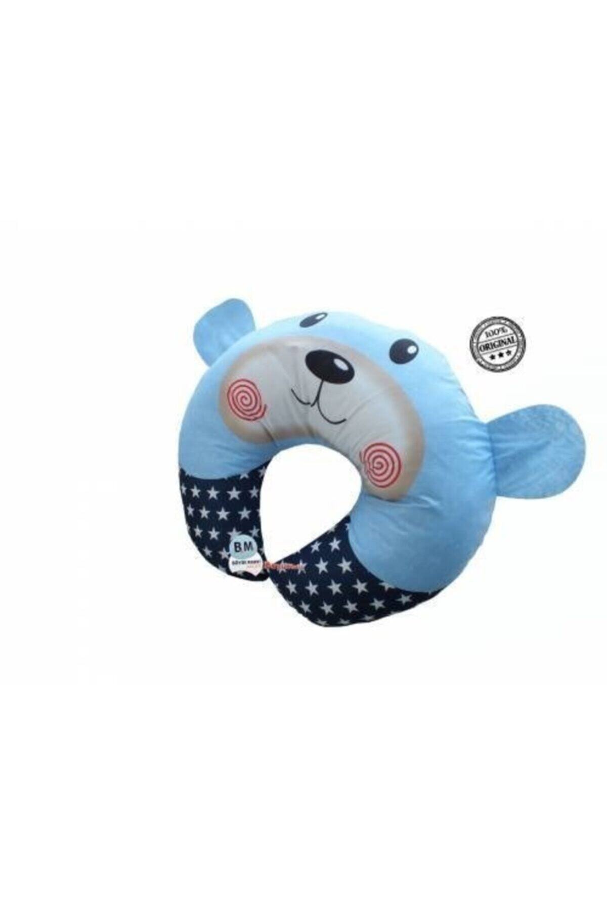 büyükmarket Koruyucu Bebek Destek Minderi Bebe Bel Yastığı Mavi