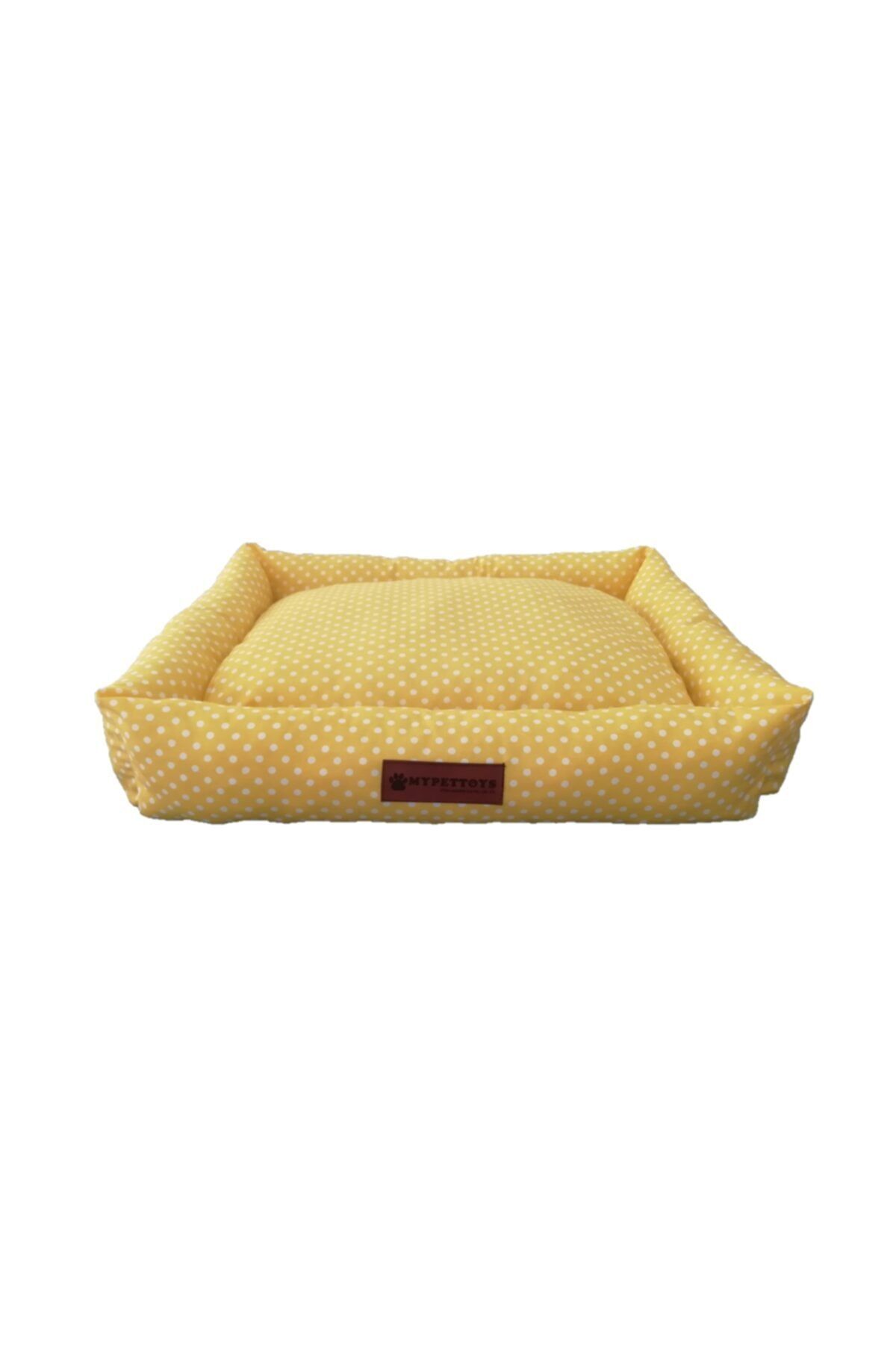MYPETTOYS Popstar Kedi Köpek Yatağı 40x50x14cm Sarı