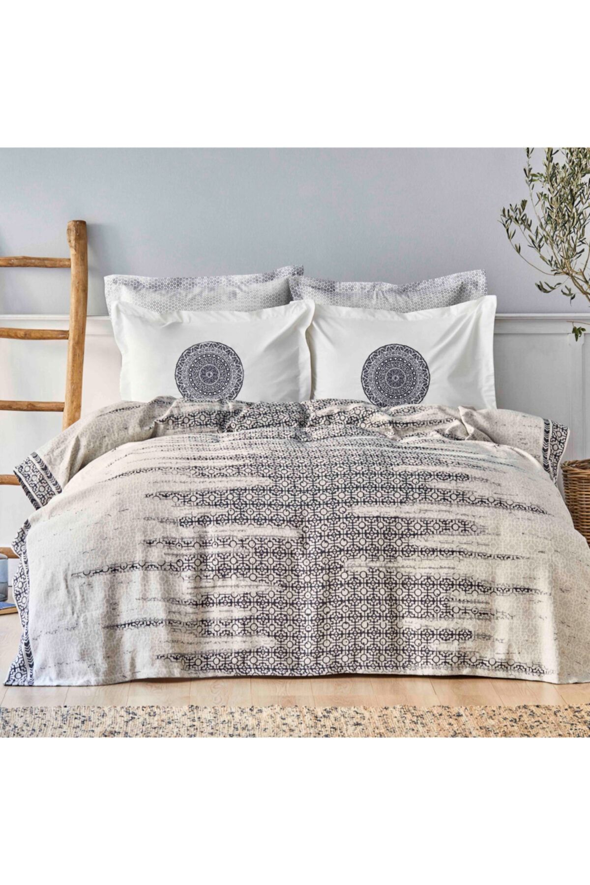 Karaca Home Calipso Indigo Çift Kişilik Nish Set