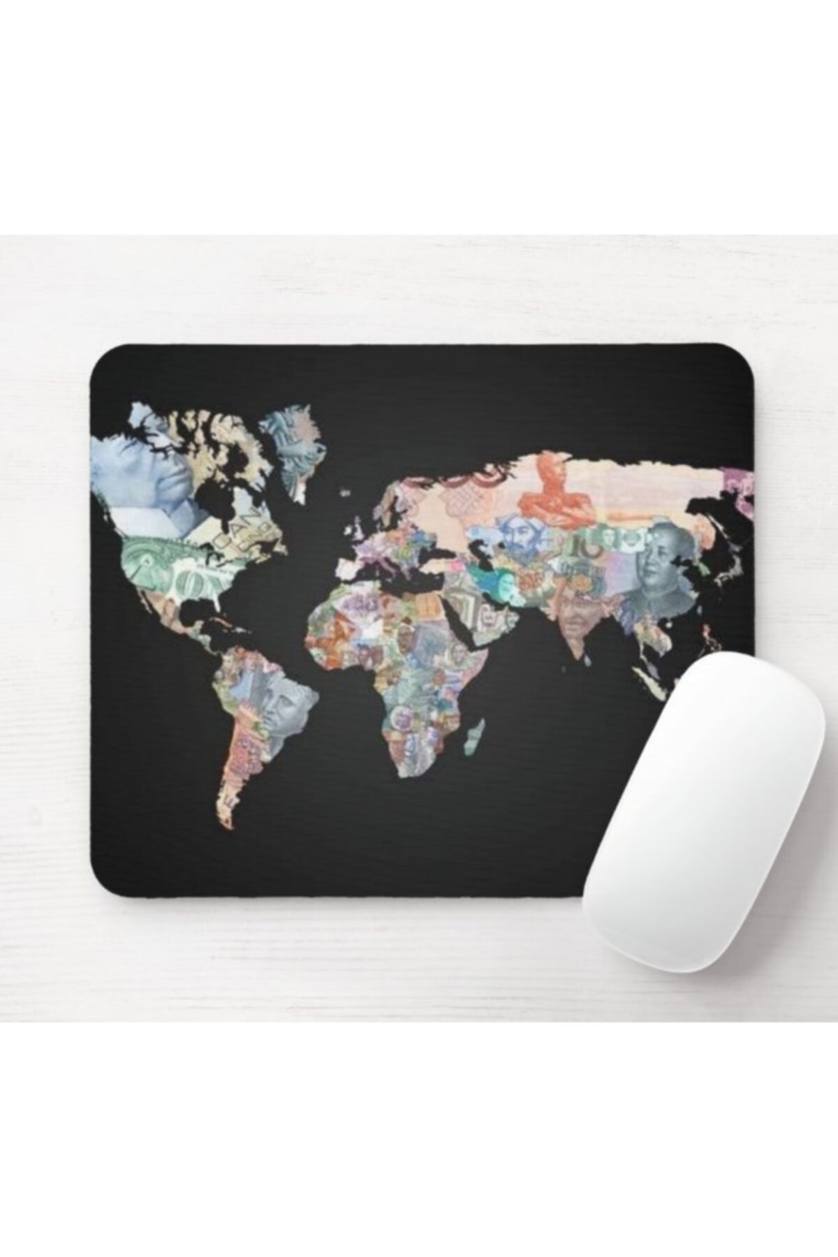 SEÇ Baskı Tasarım Dünya Haritası Mouse Pad