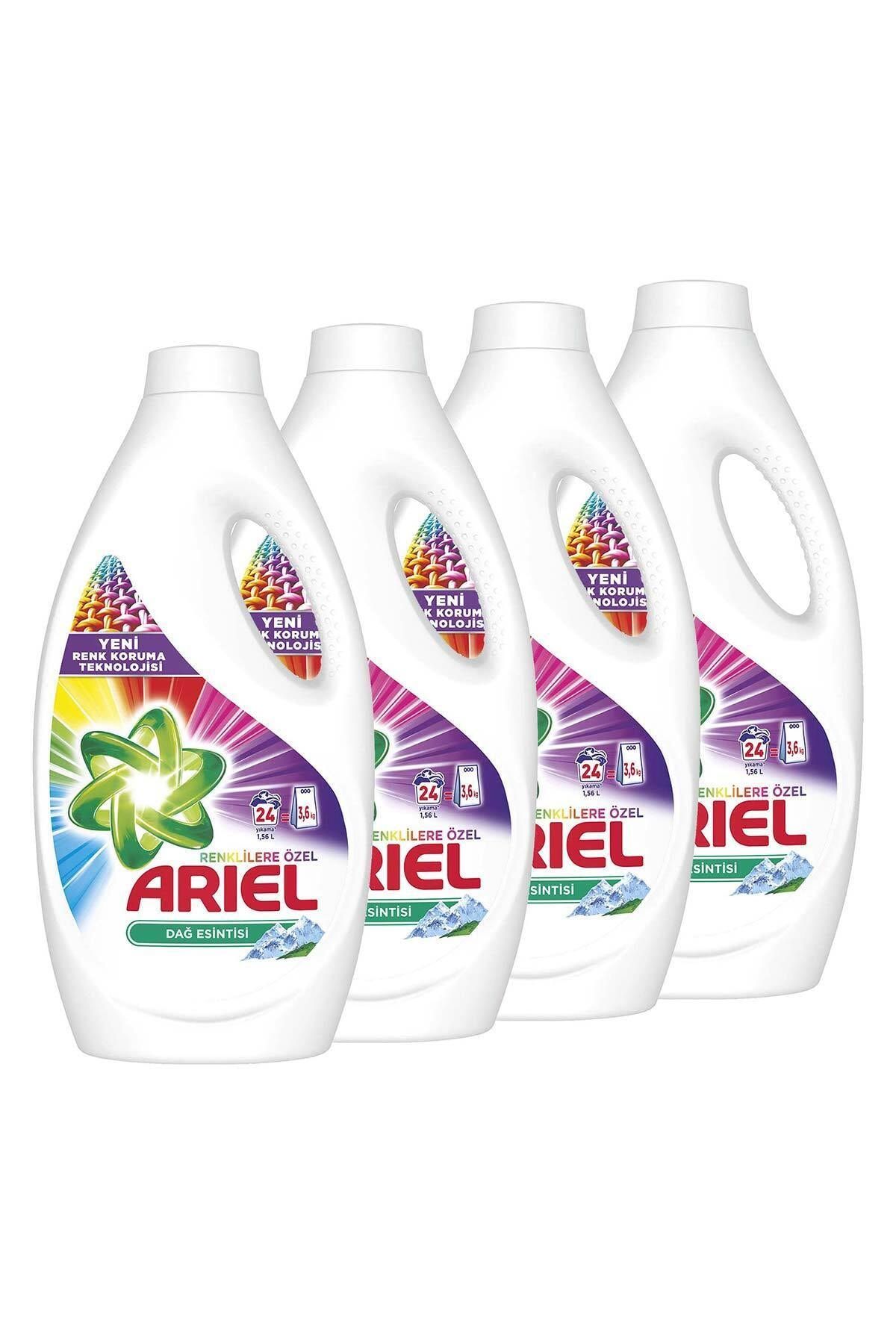 ariel parlak renkler sivi camasir deterjani 24 yikama x 4 adet 96 yikama fiyati yorumlari trendyol
