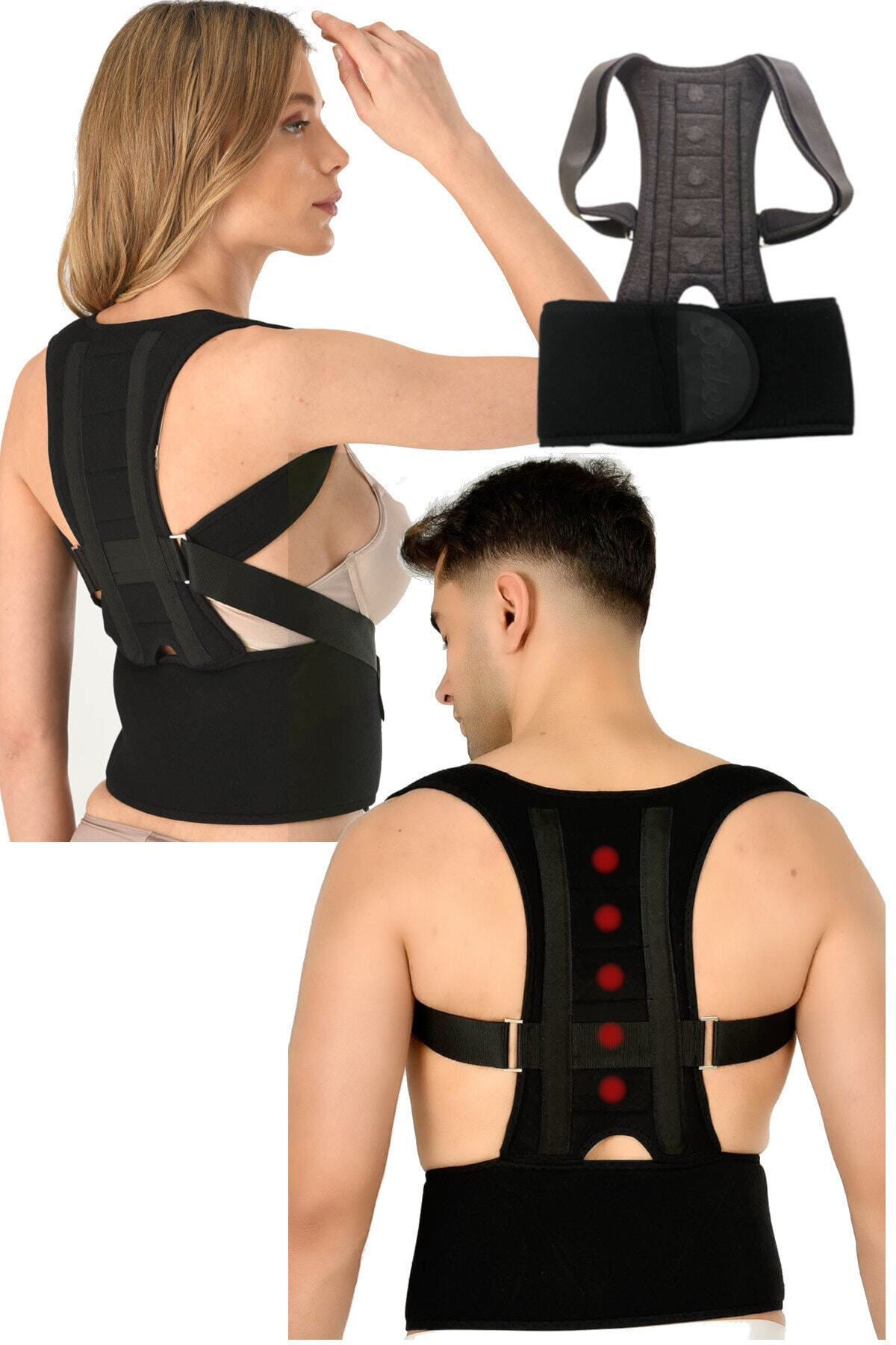 Şalcı Korse Medikal Mıknatıslı Manyetik Ortopedik Kamburluk Önleyici Sırt Dik Duruş Korsesi Unisex