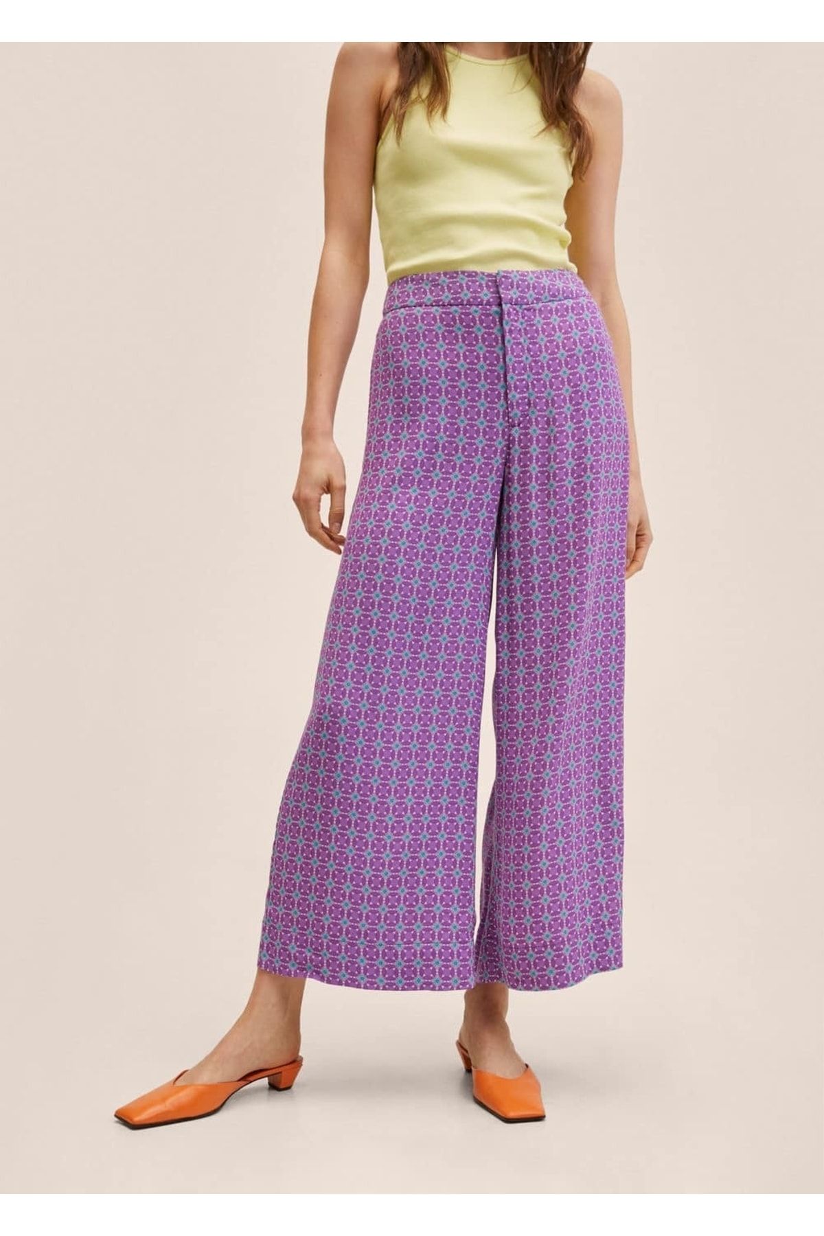 MANGO Flowy Culotte Trousers Trendyol