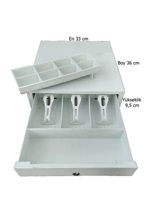 Dokunmatik Yazar Kasa Para Çekmecesi En Pratik Açılır Market Kasası 33x36x9.5cm Image 0