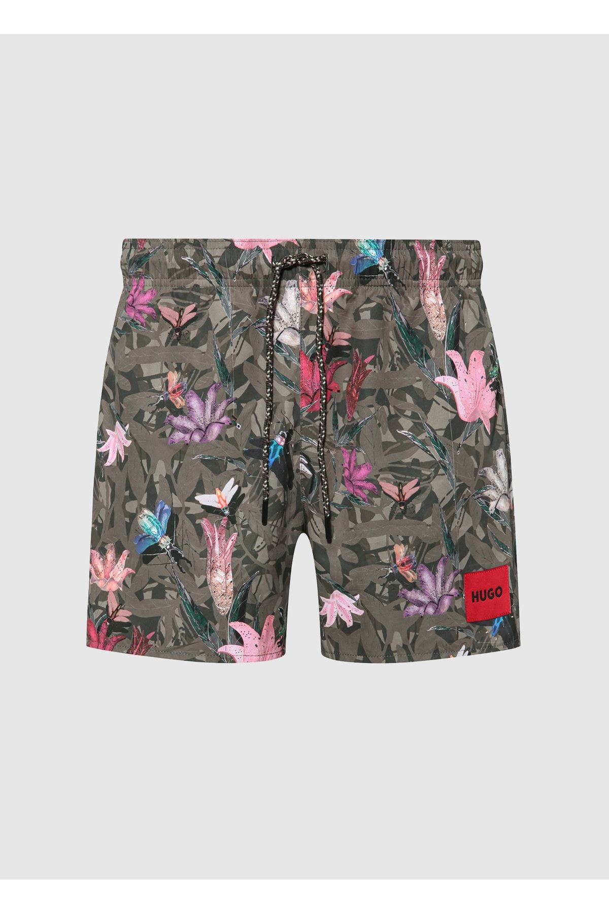 Hugo boss camo hot sale swim trunks