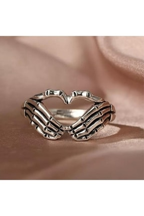 Skeleton Heart Ayarlanabilir Unisex Yüzük Image 0