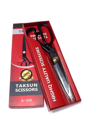 Büyük Boy Terzi Makası Kumaş Makası Paslanmaz Çelik Makas Konfeksiyon Makası Büyük Boy 26 Cm Kutulu Image 0