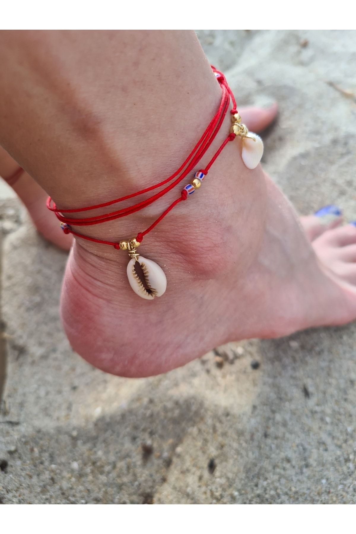 Red anklet hot sale