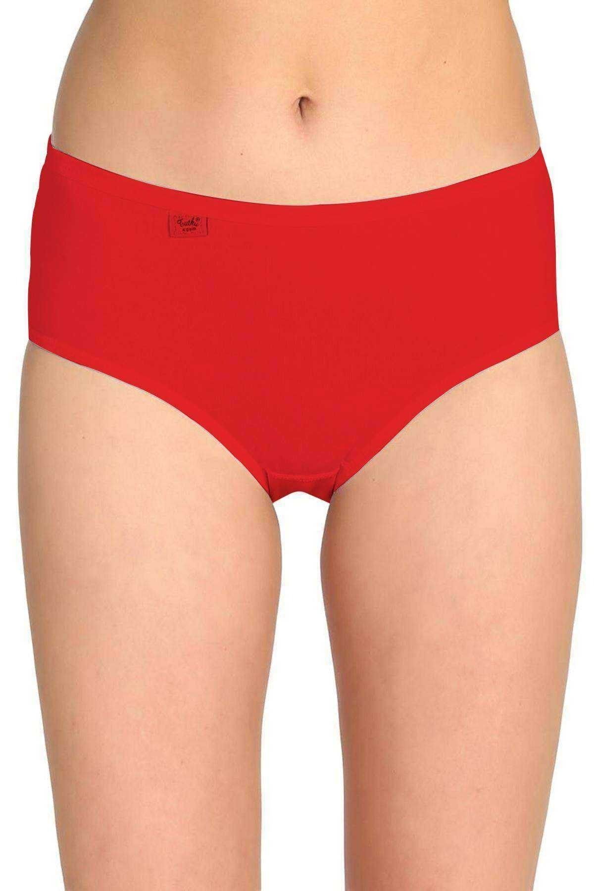 3 Pcs Women's Cotton Underwear High Waisted Stretch Briefs Soft