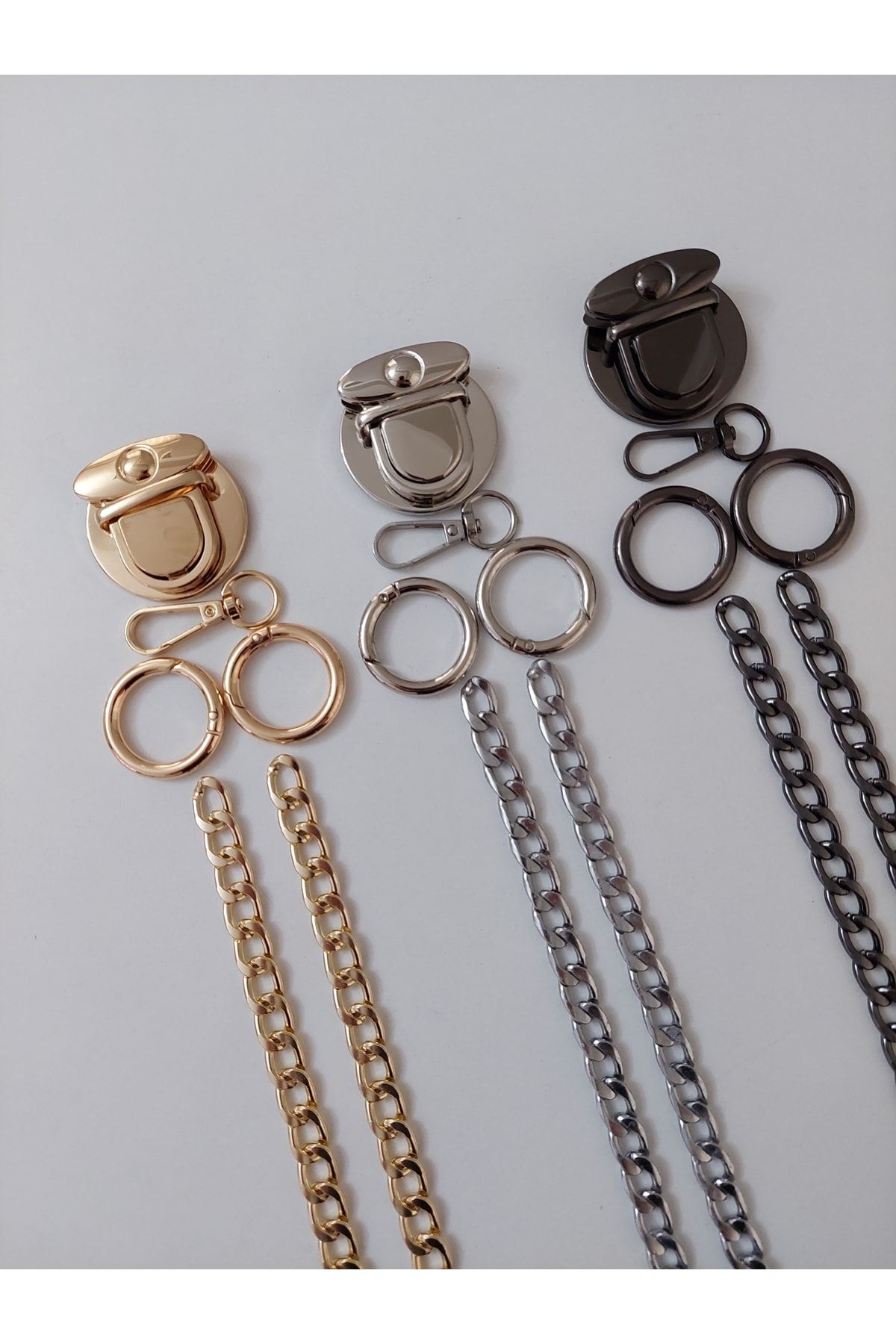 D C T CARET Bag Accessory Gold colored Trendyol
